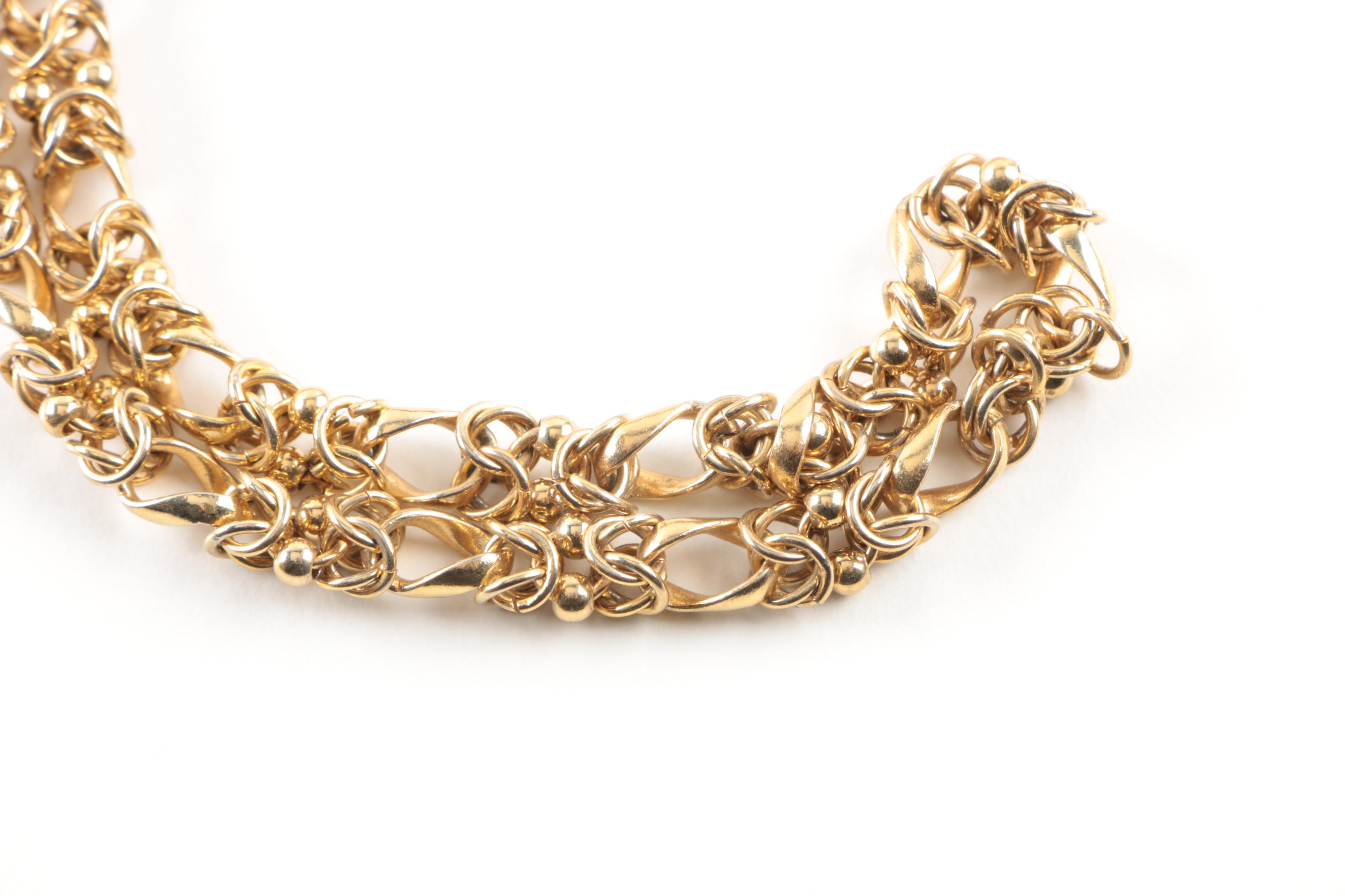 Assortment of Costume Jewelry Including a Skaggen and Kirks Folly