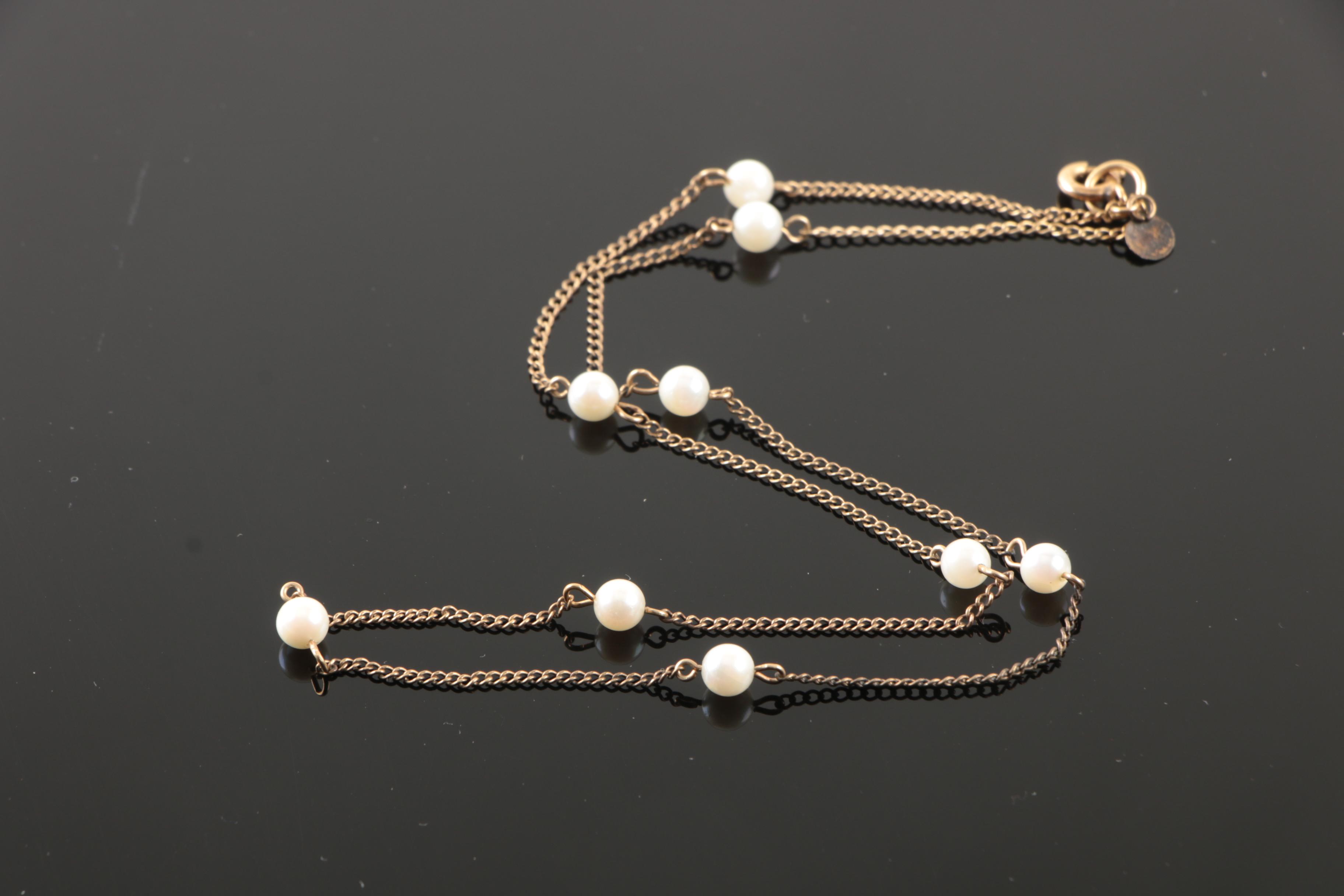 Assortment of Costume Jewelry Including a Skaggen and Kirks Folly