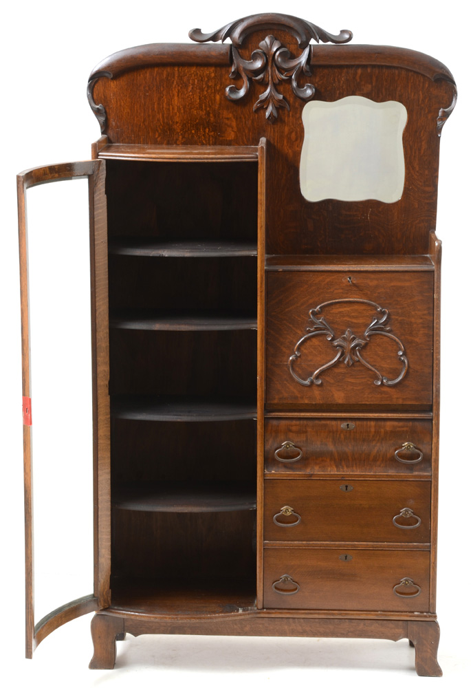 Antique Victorian Side-by-Side Secretary Cabinet