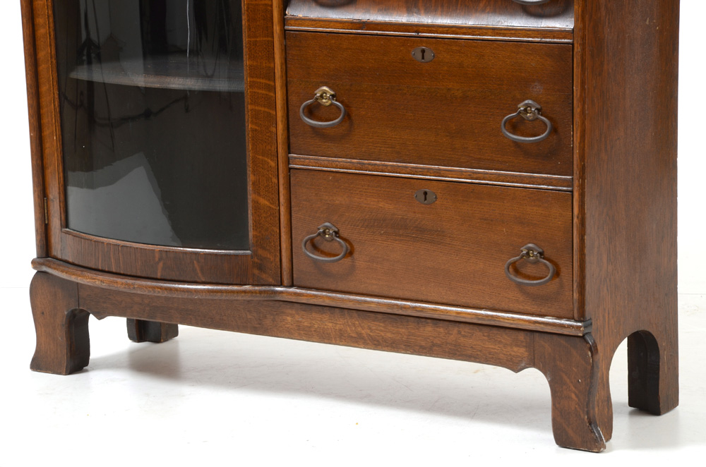 Antique Victorian Side-by-Side Secretary Cabinet