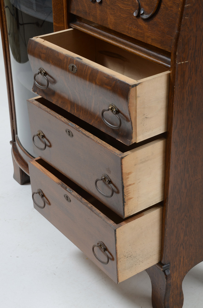 Antique Victorian Side-by-Side Secretary Cabinet