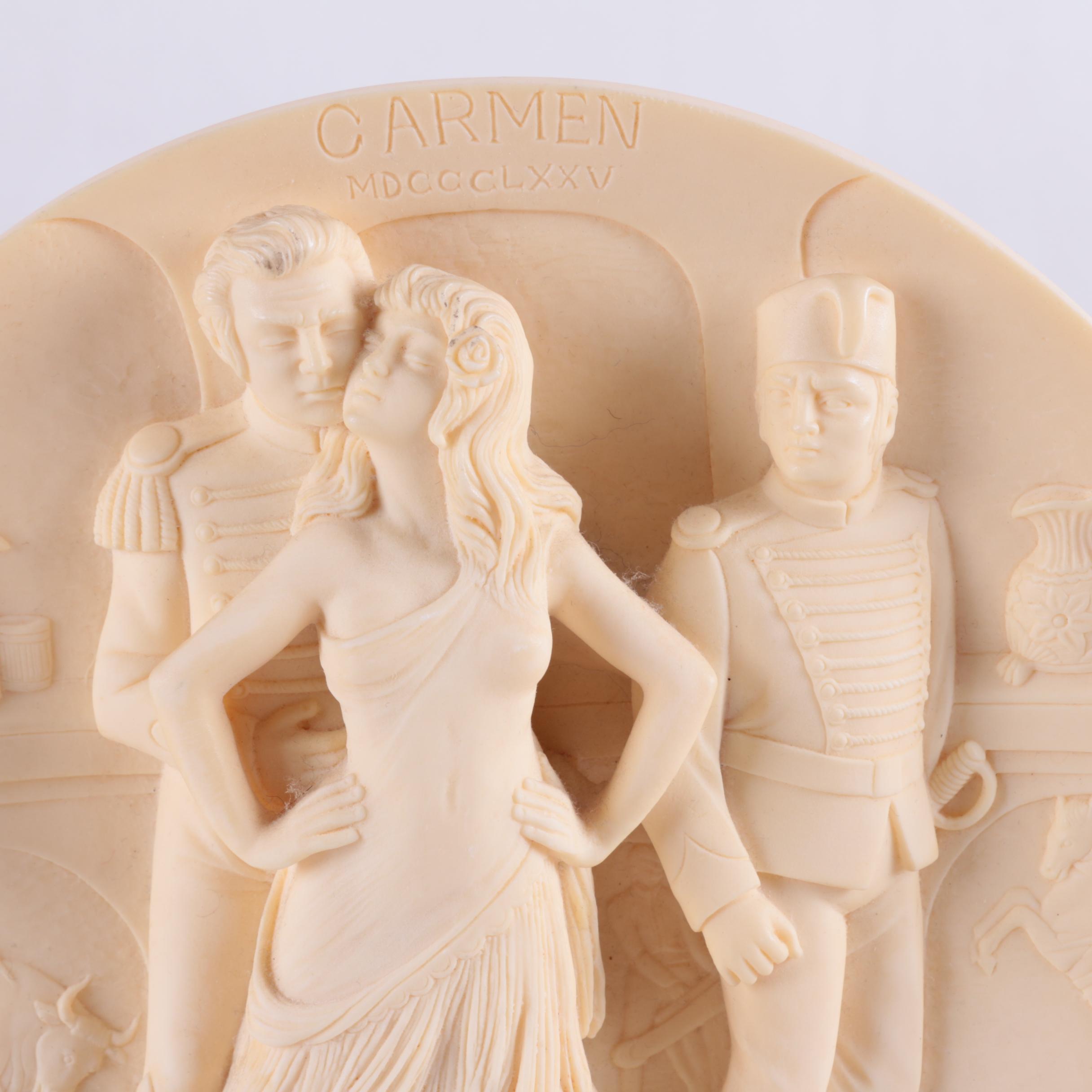Italian "Carmen" Alabaster Plate