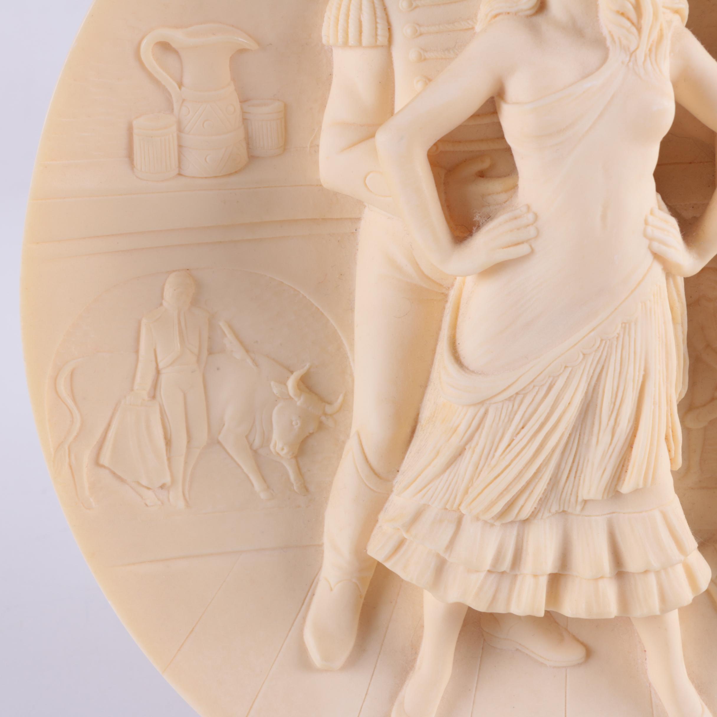 Italian "Carmen" Alabaster Plate