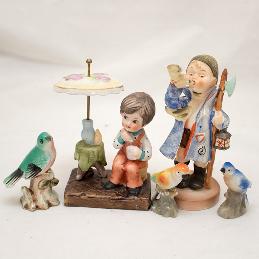 Made in Occupied Japan, Hand-Painted Ceramic Figurine and Collectibles