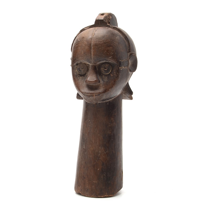 Early 20th Century Fang Tribe "Nlo Bieri" Guardian Head