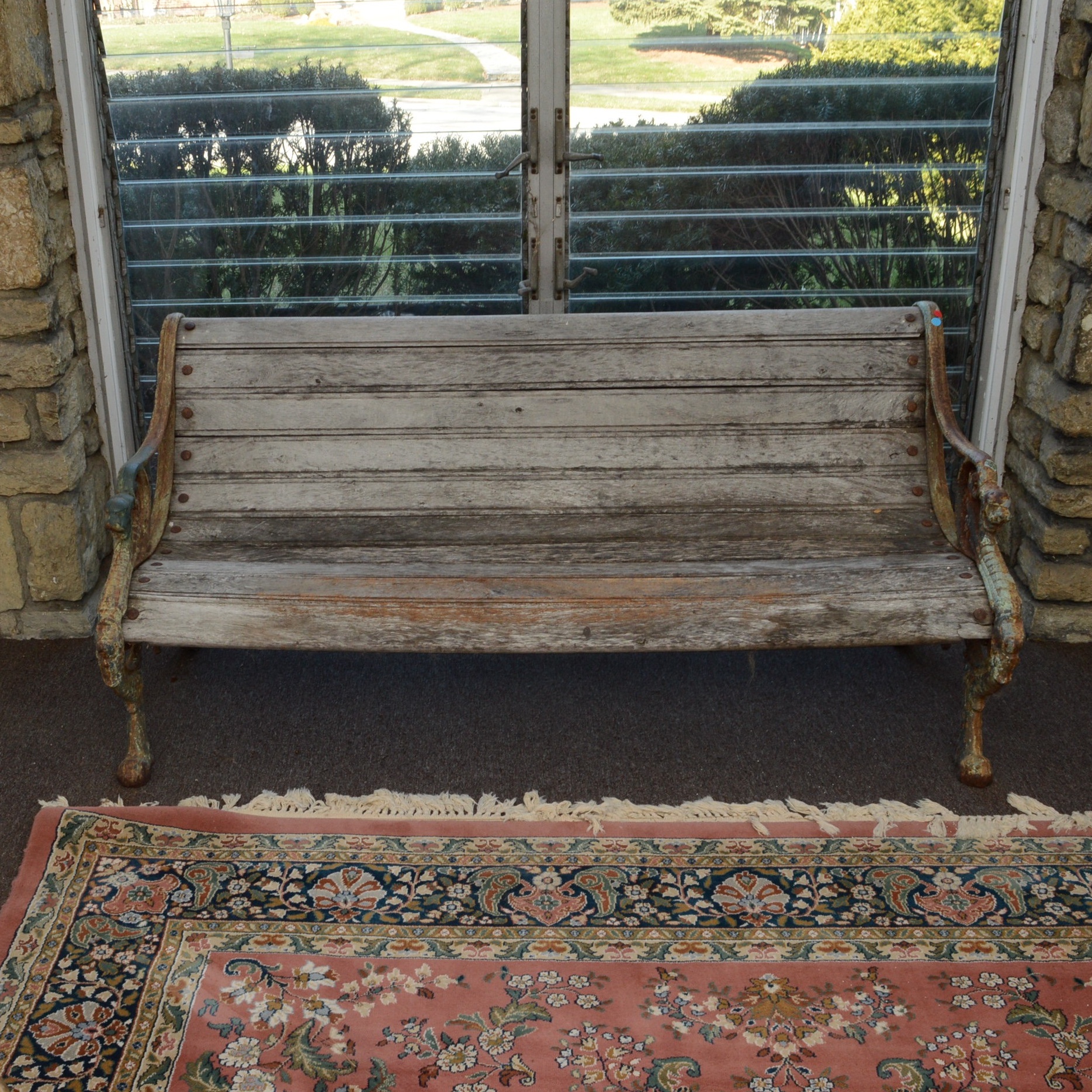 Antique New York City Park Bench