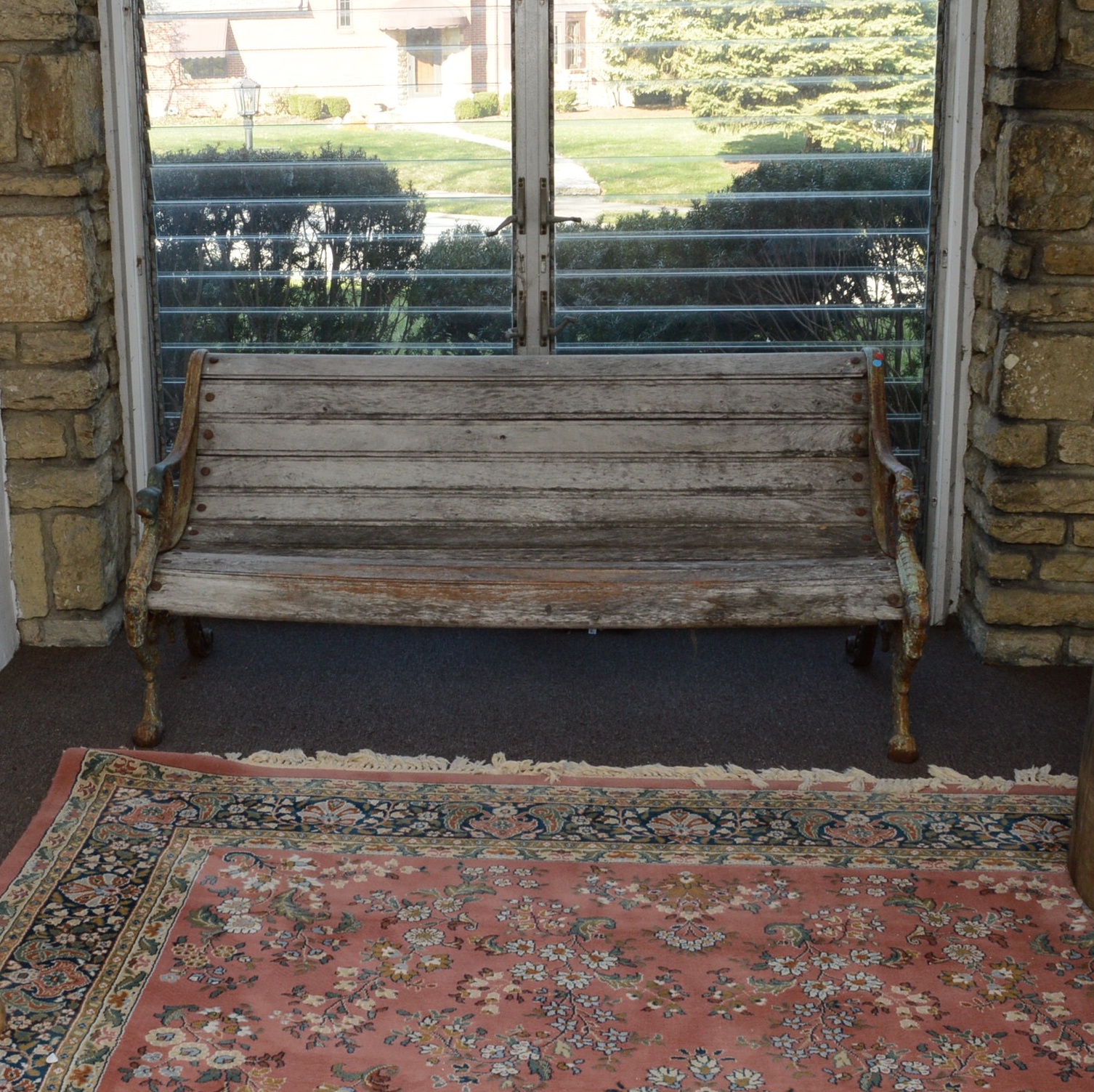 Antique New York City Park Bench