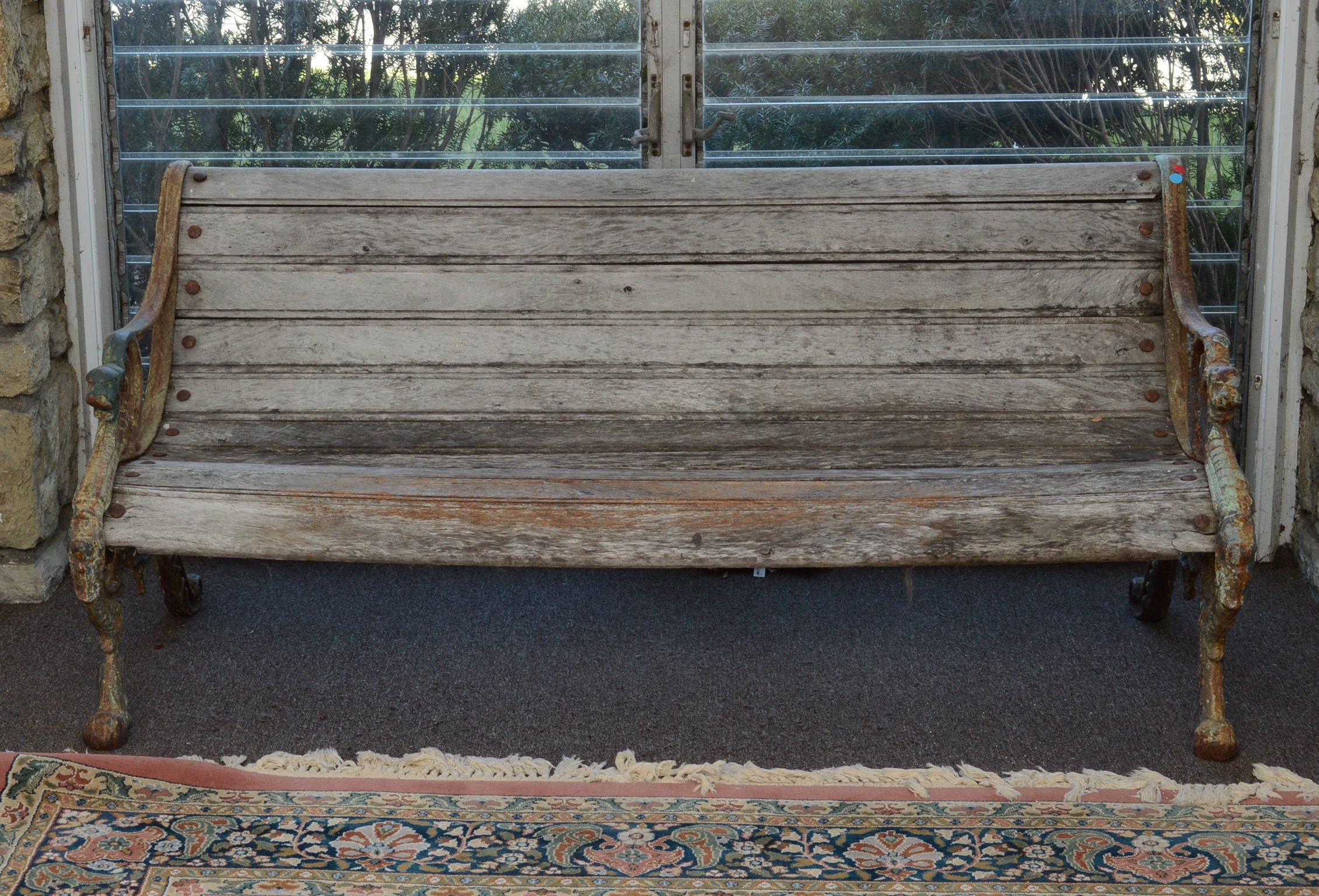 Antique New York City Park Bench