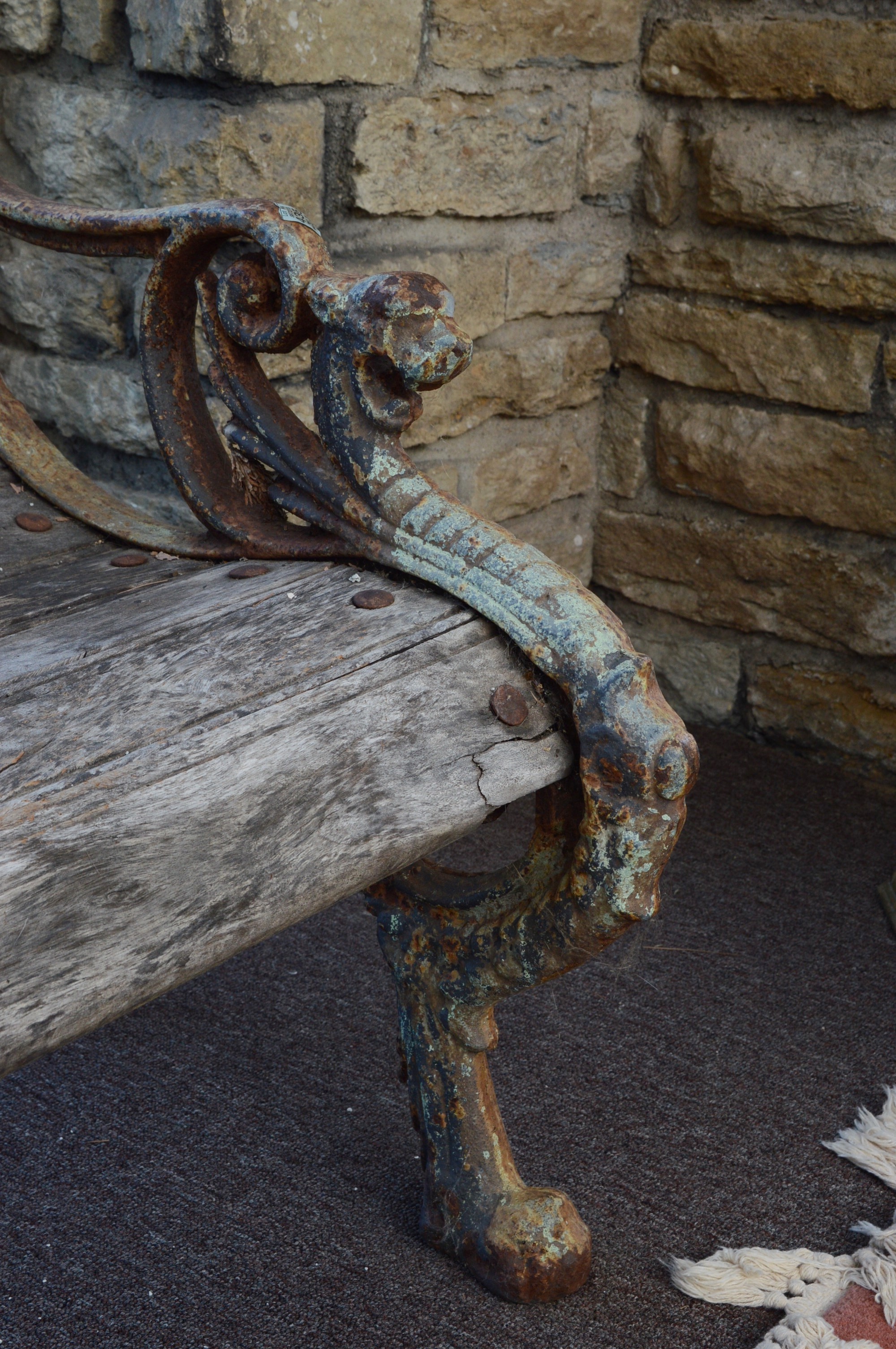 Antique New York City Park Bench