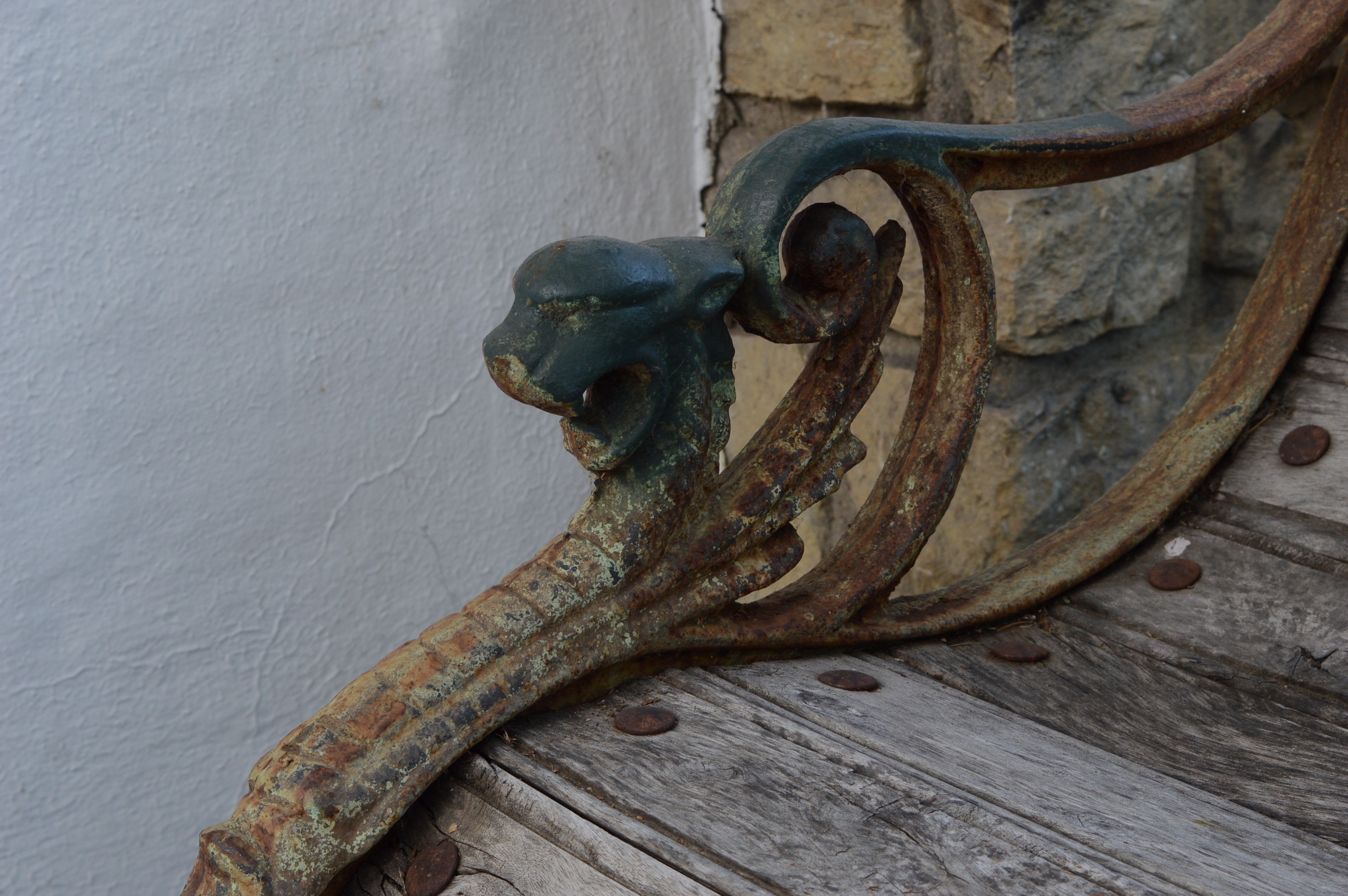 Antique New York City Park Bench