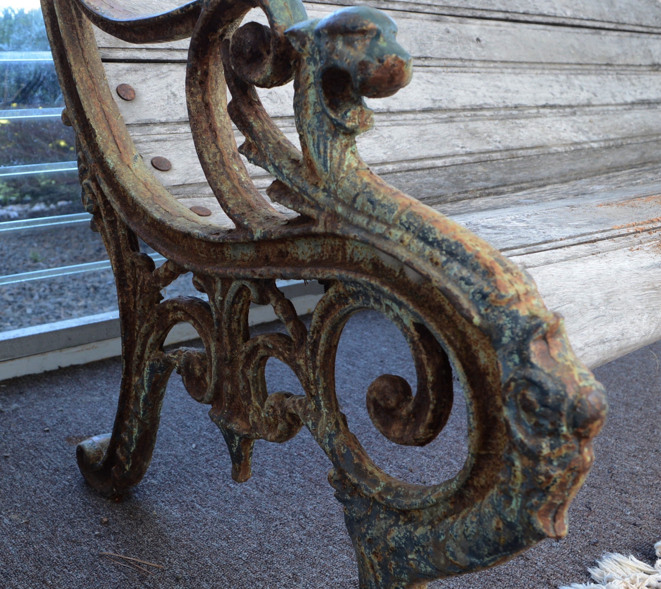 Antique New York City Park Bench