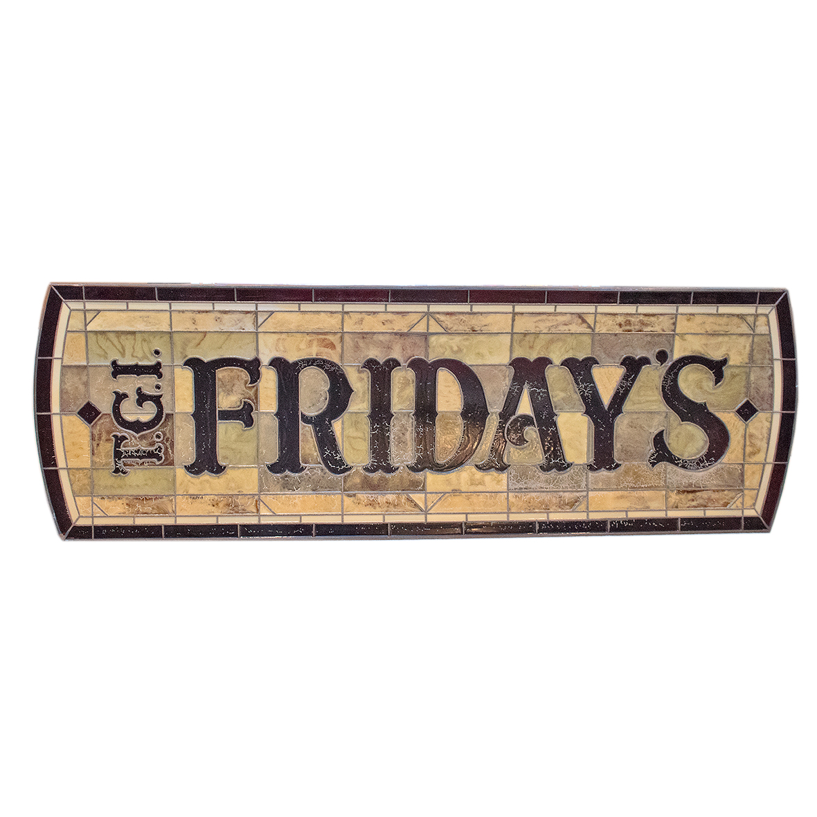 TGI Friday's Stained Fiberglass Restaurant Sign