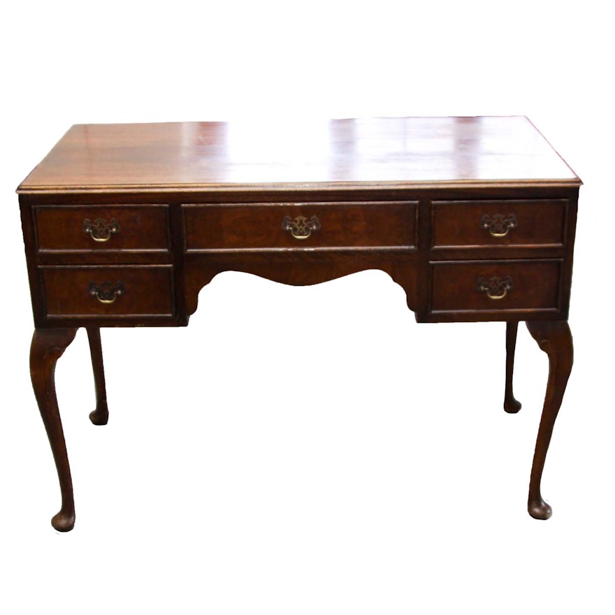 Vintage Queen Anne Style Console Table