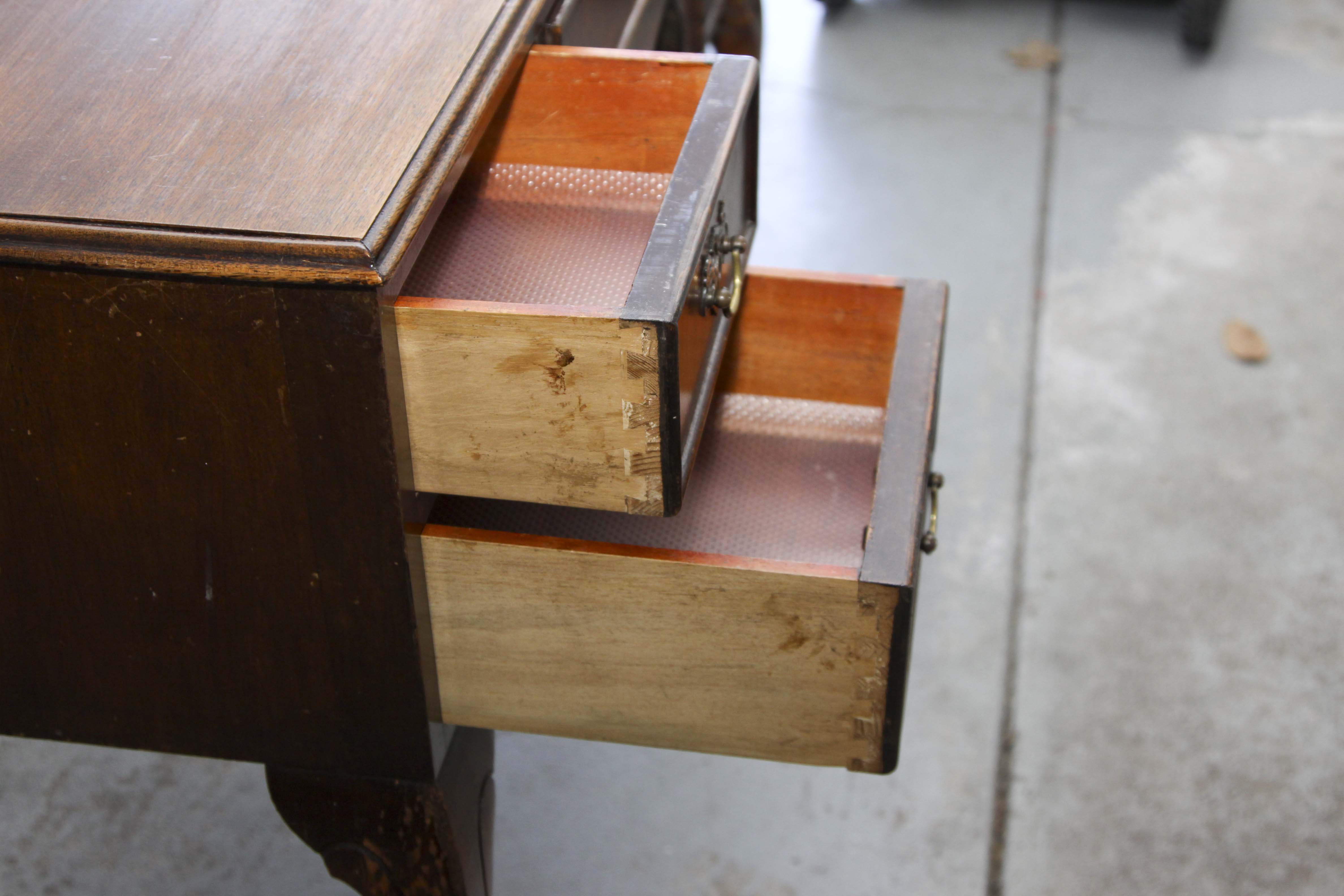 Vintage Queen Anne Style Console Table