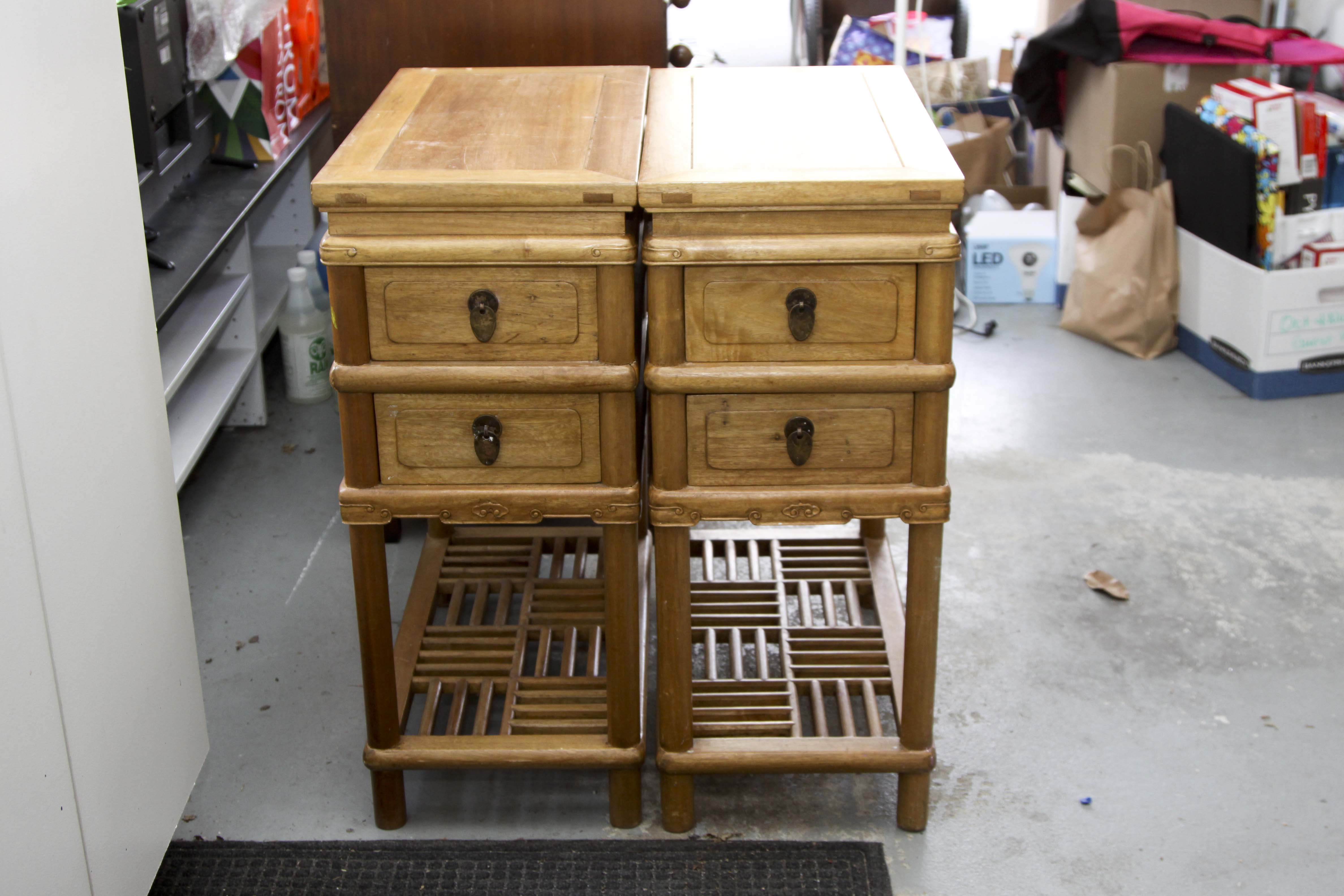 Camphor Wood End Tables