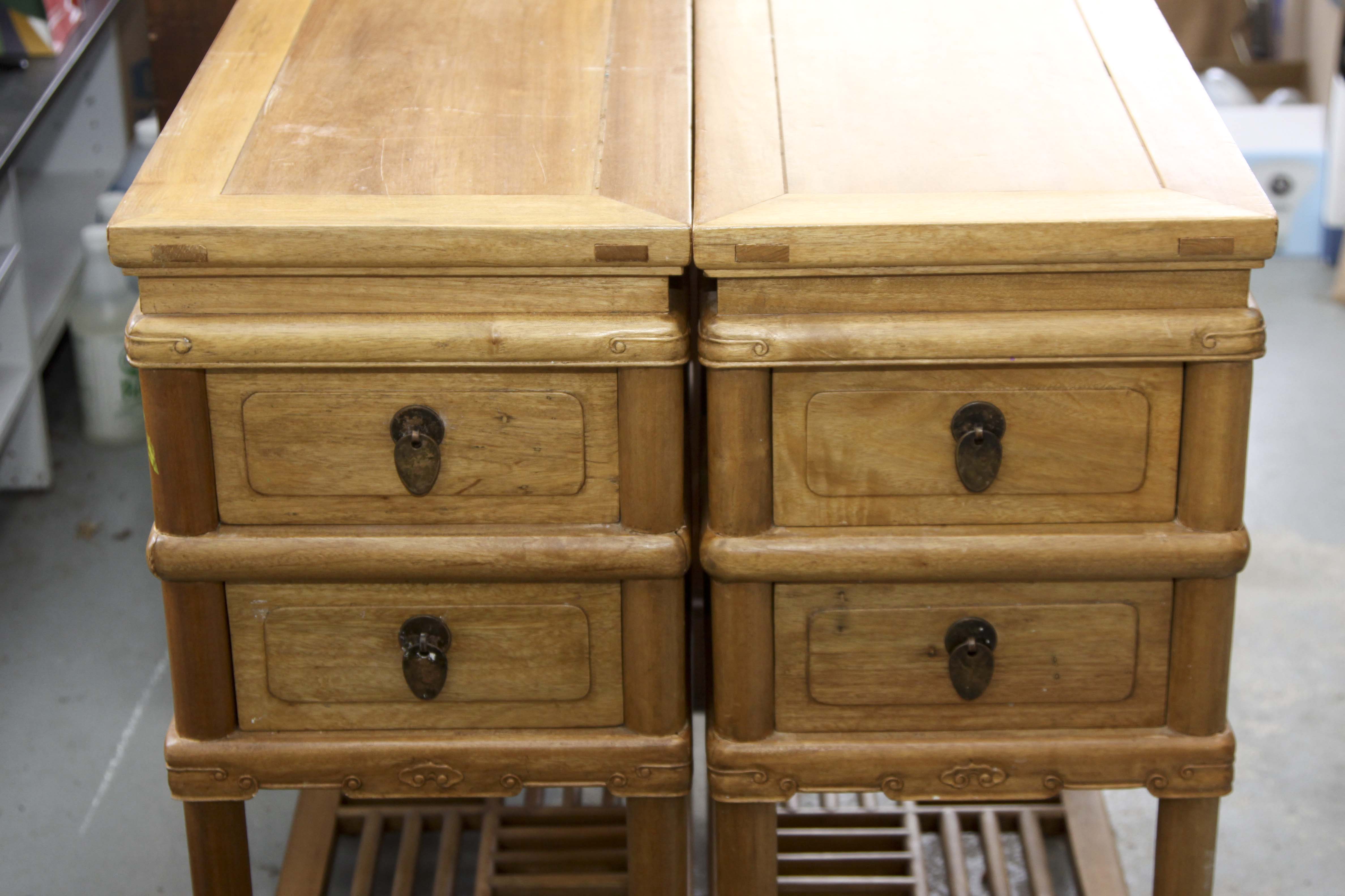 Camphor Wood End Tables
