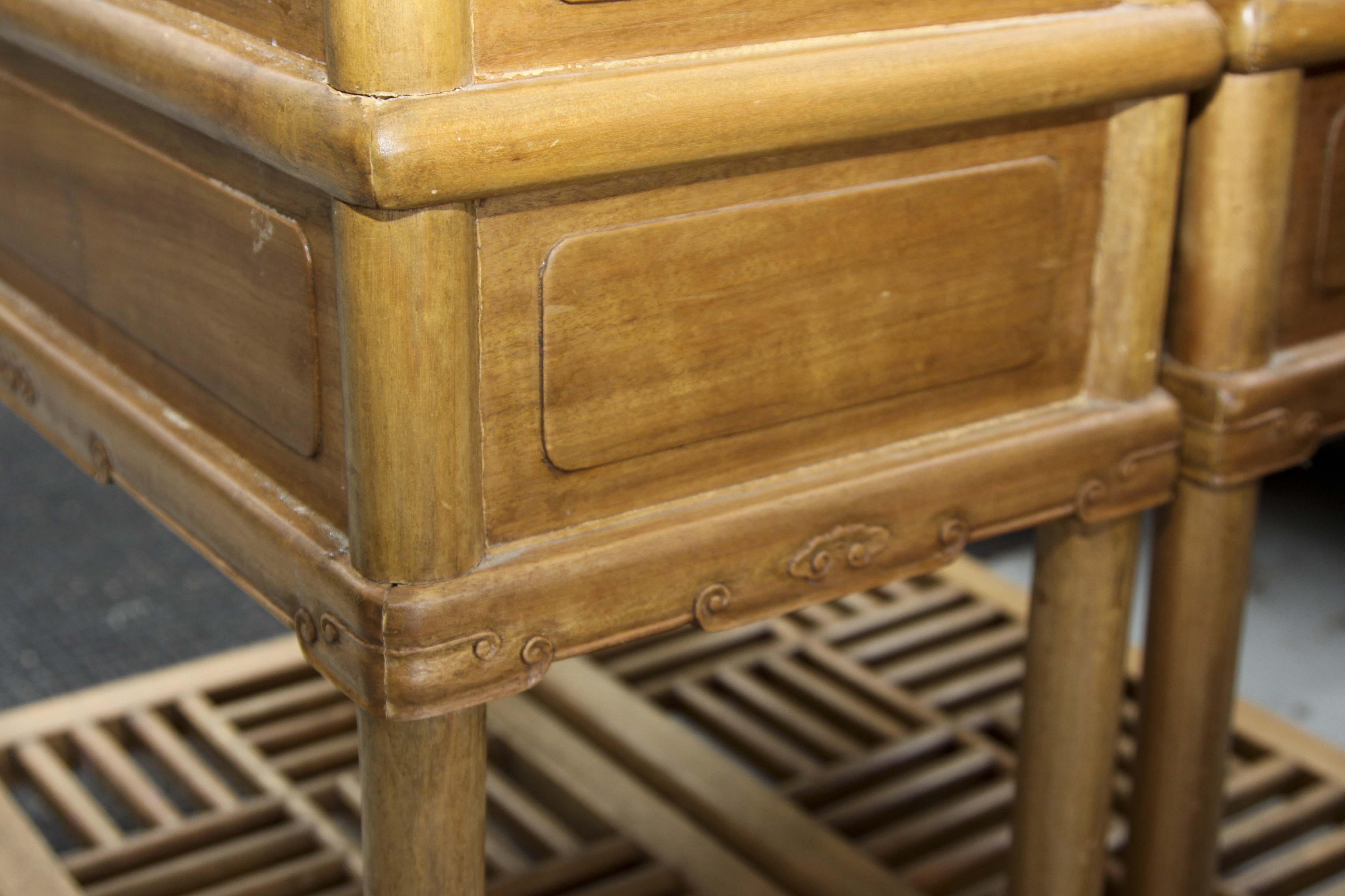 Camphor Wood End Tables