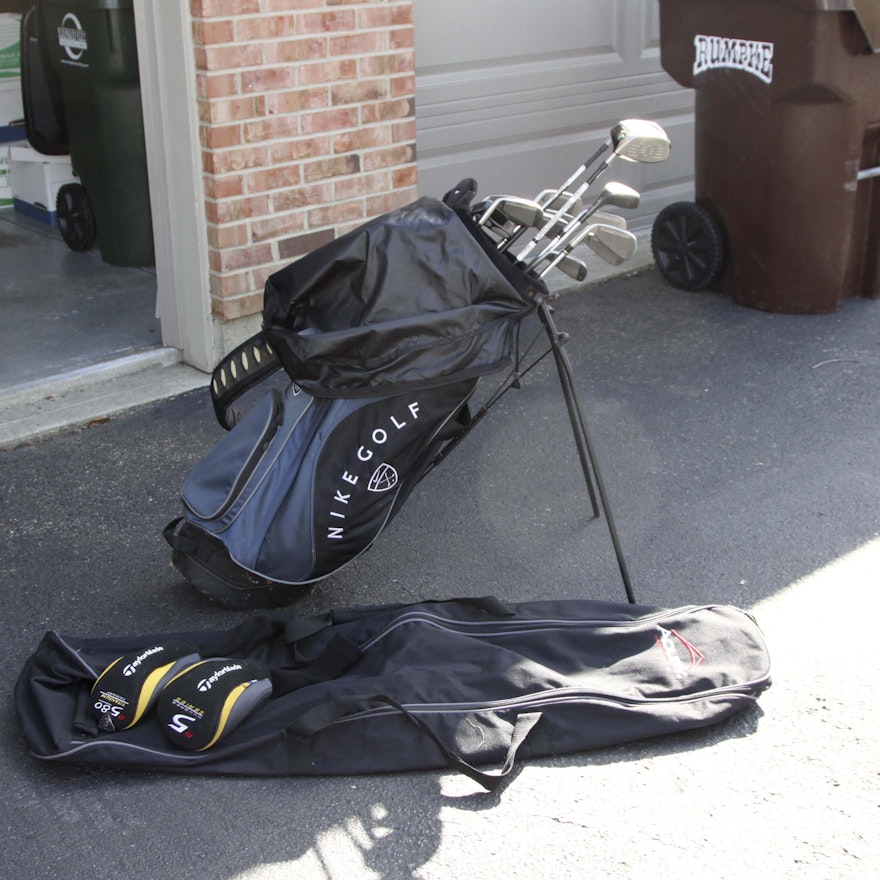 Nike Golf Bag and Clubs
