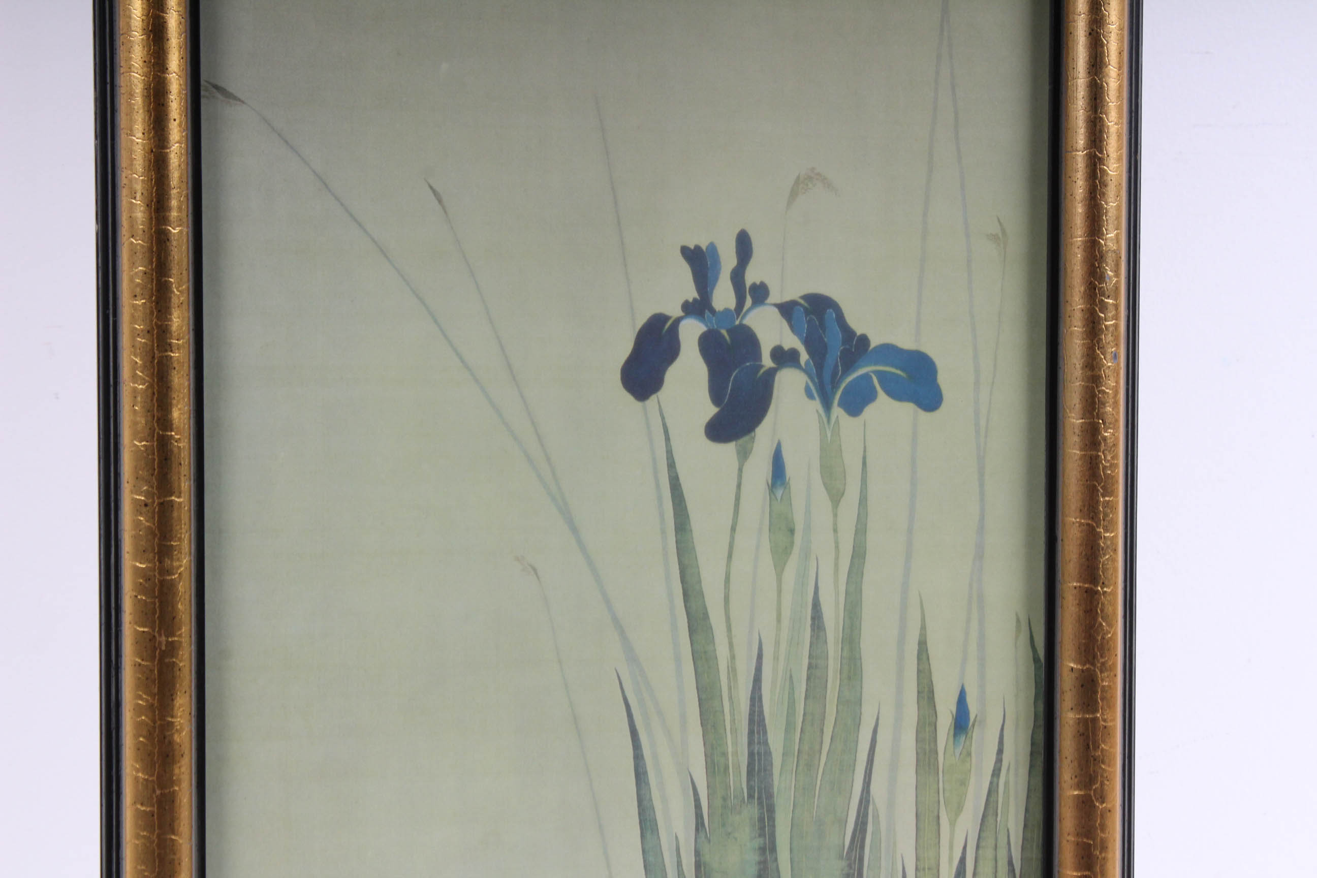 Offset Lithograph After Sakai Hoitsu "Iris and Mandarin Ducks"