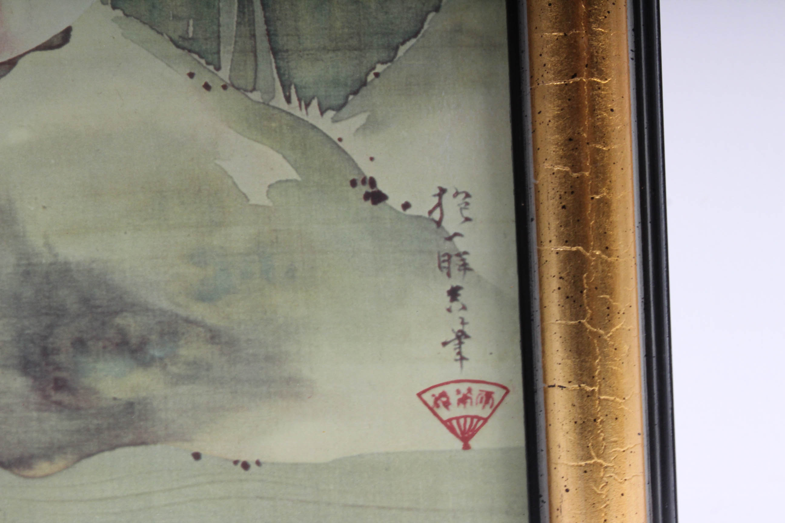 Offset Lithograph After Sakai Hoitsu "Iris and Mandarin Ducks"