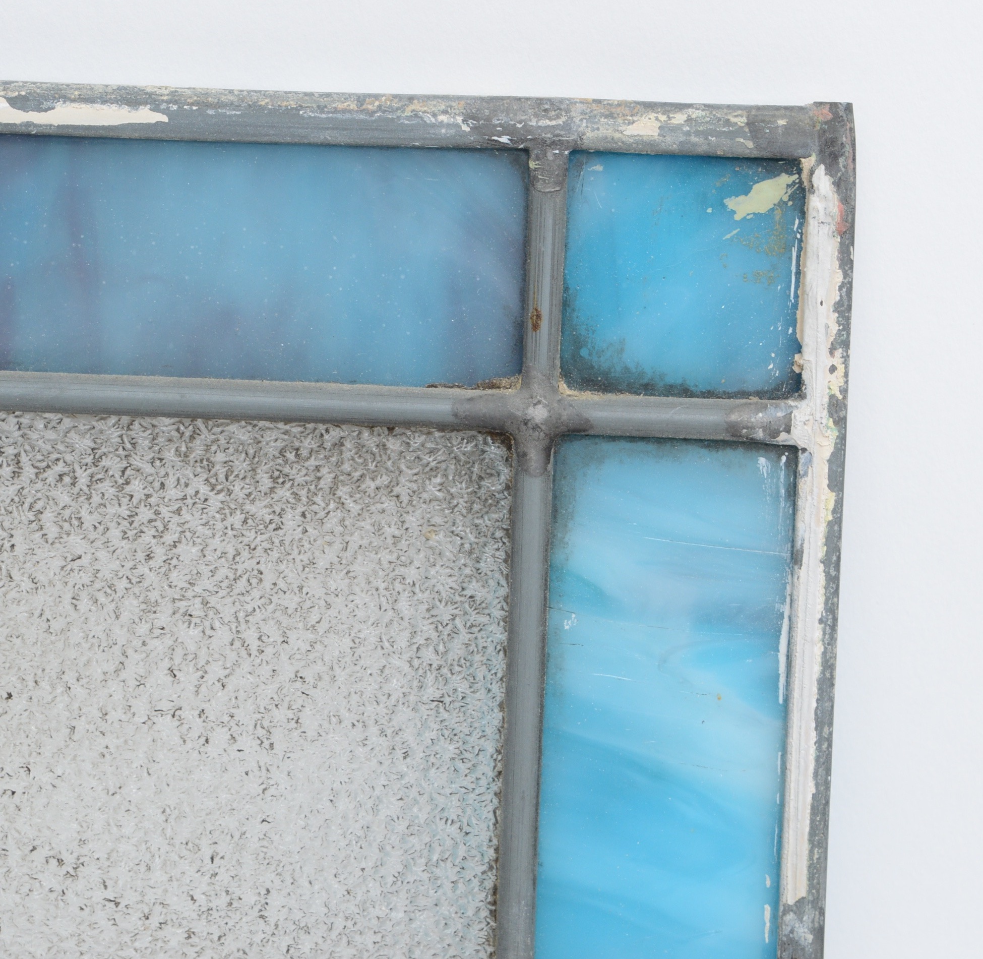 Antique Leaded Stained Glass Panel