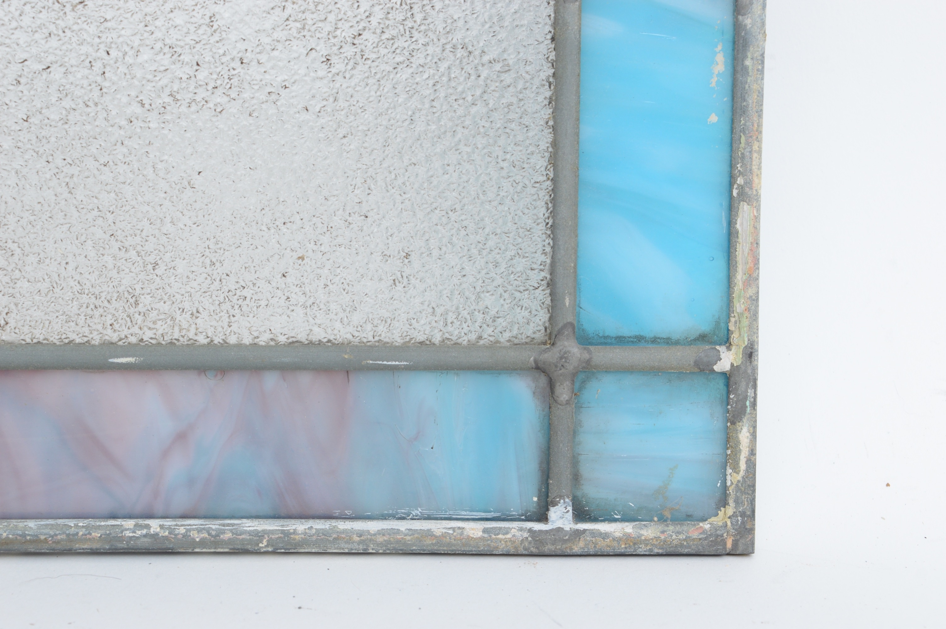 Antique Leaded Stained Glass Panel