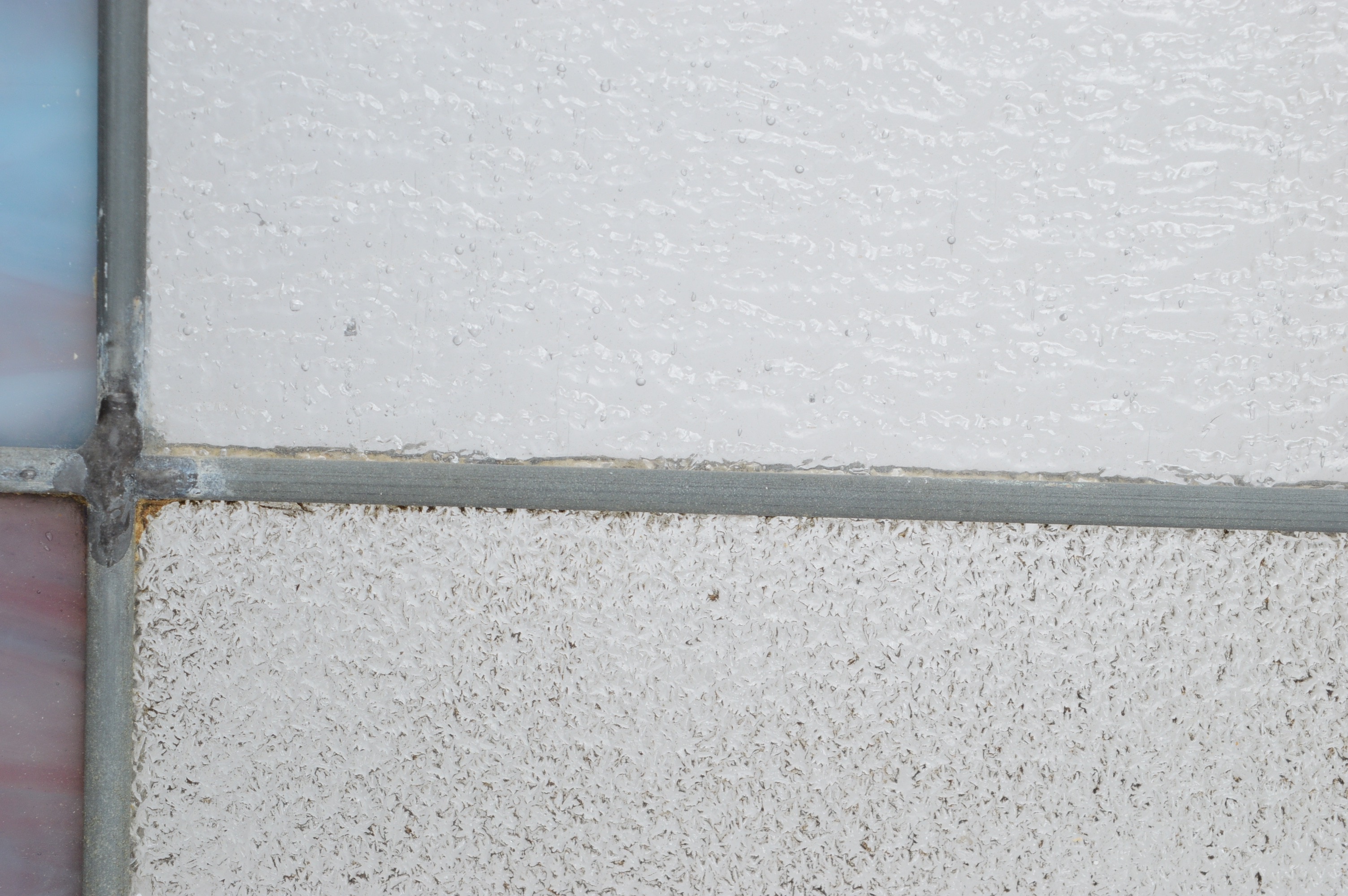 Antique Leaded Stained Glass Panel