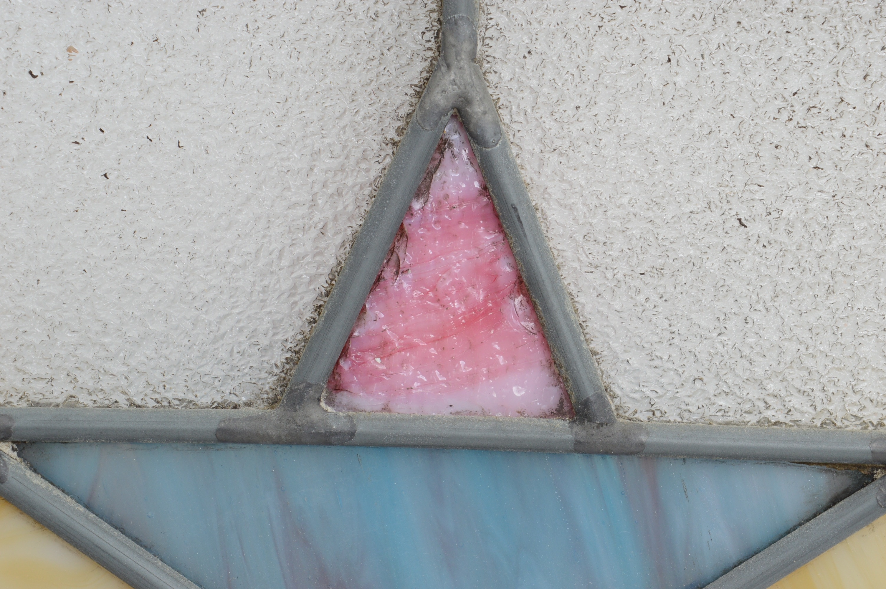 Antique Leaded Stained Glass Panel