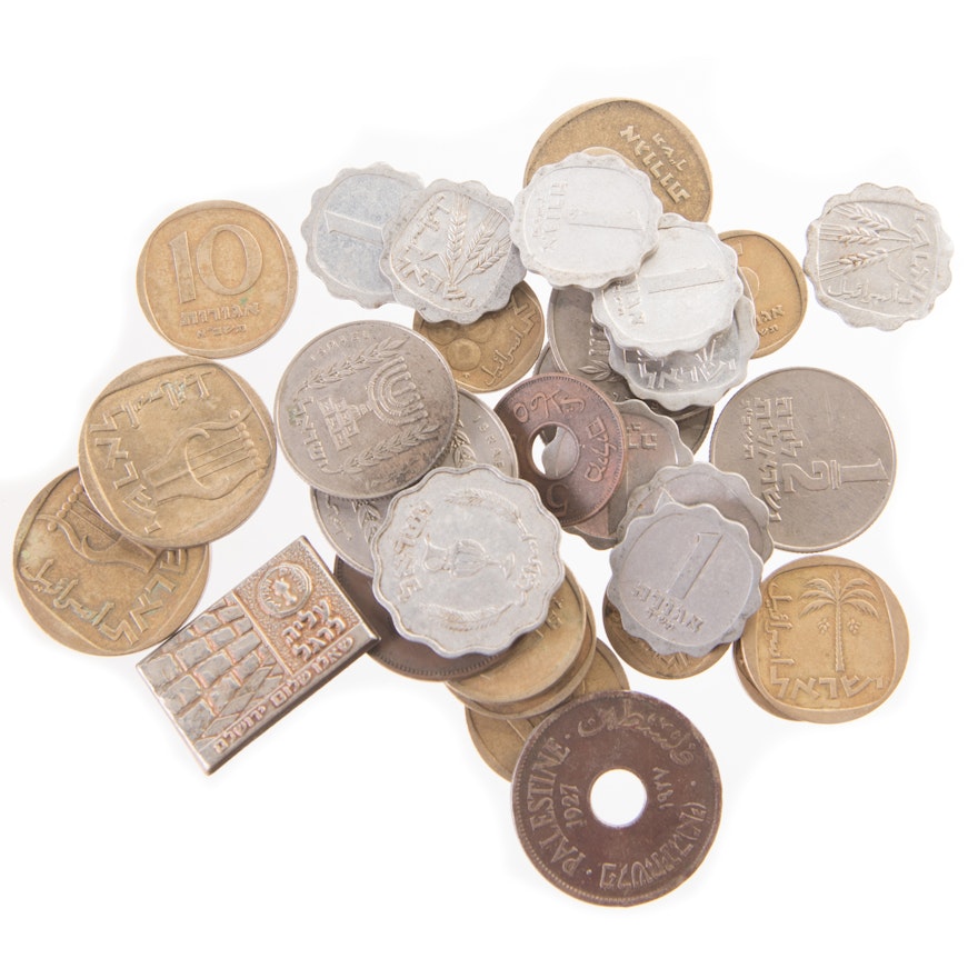 Loose Foreign Coins from Irsrael and Palestine