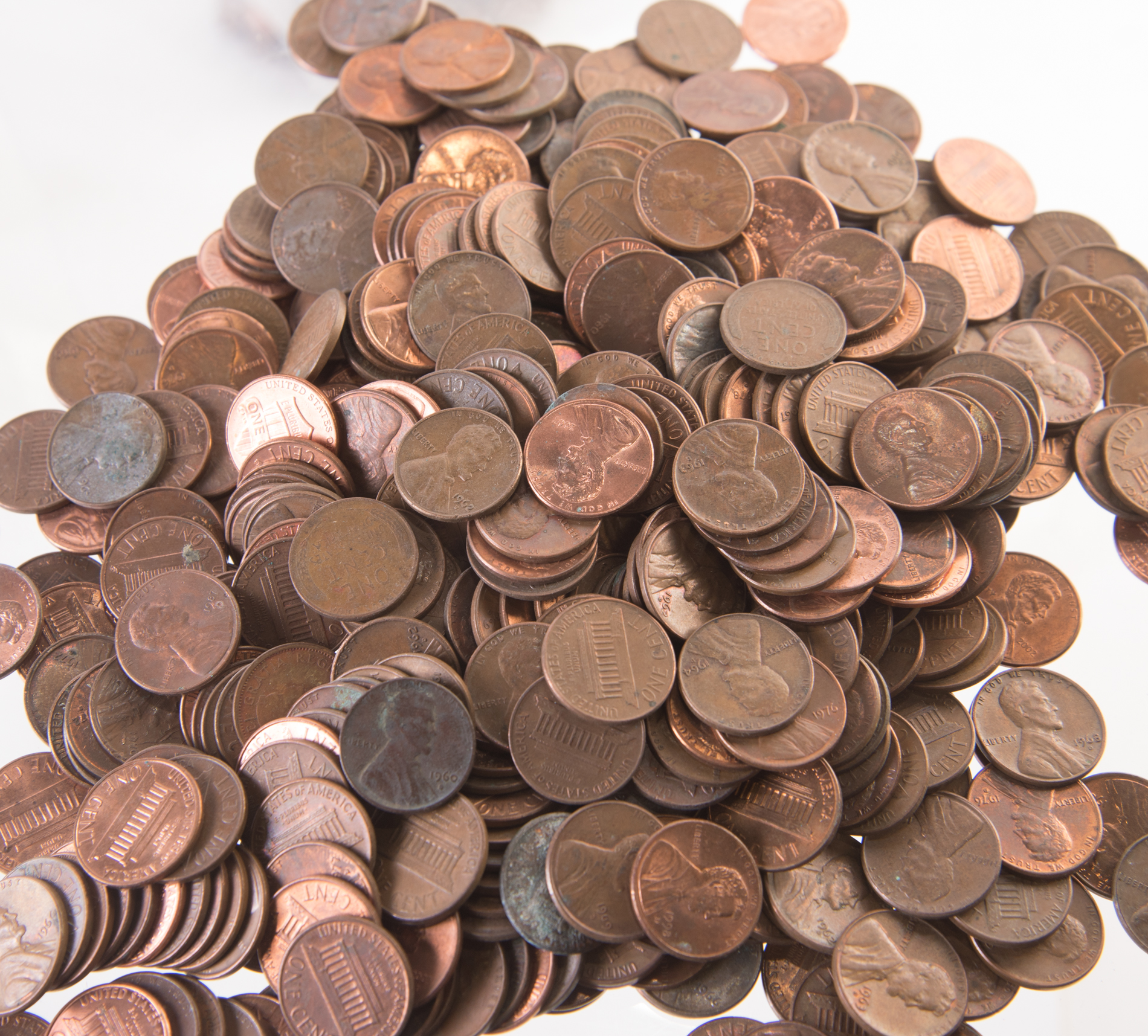 Loose Copper Pennies and Slabbed 1945 S