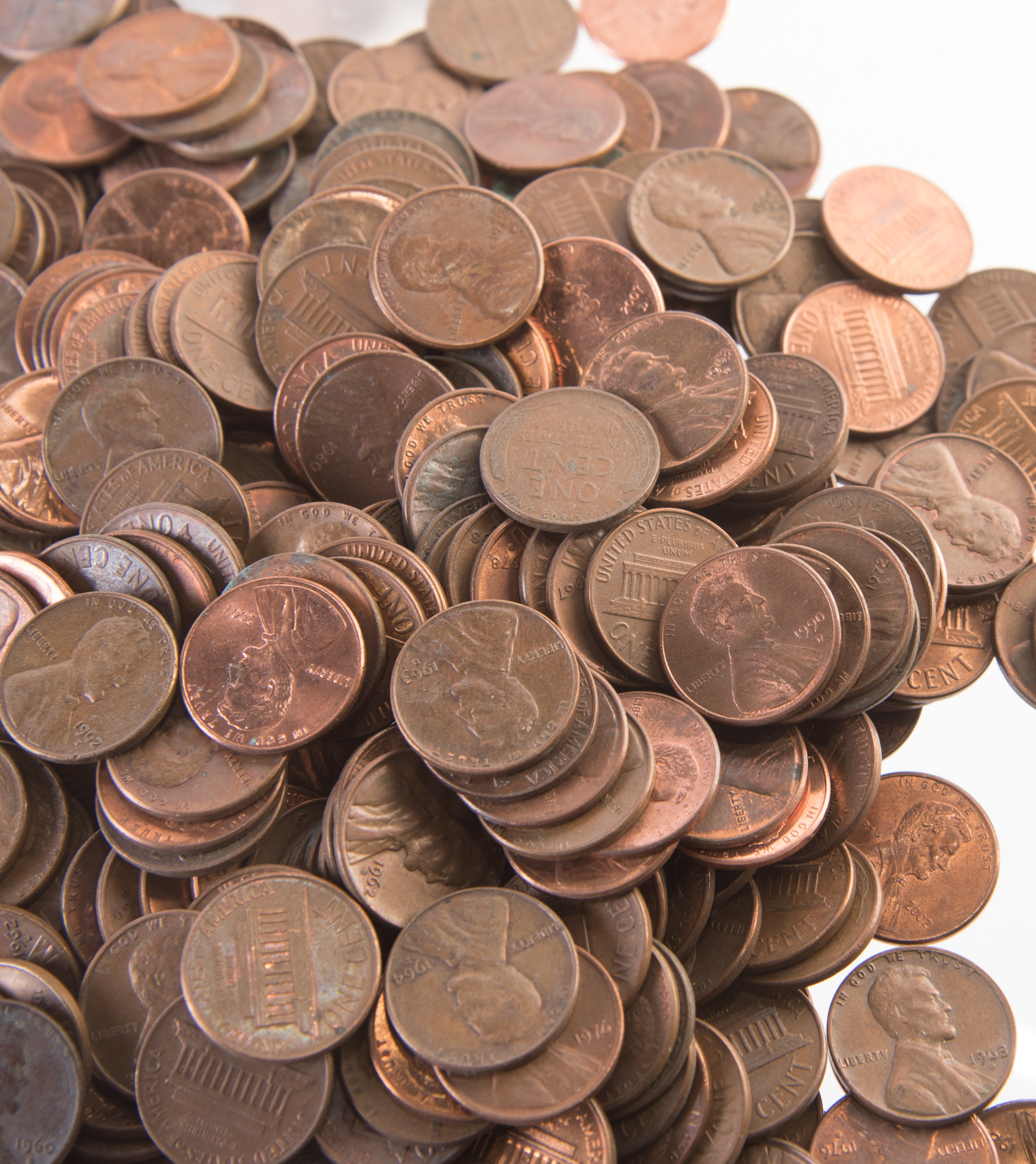 Loose Copper Pennies and Slabbed 1945 S