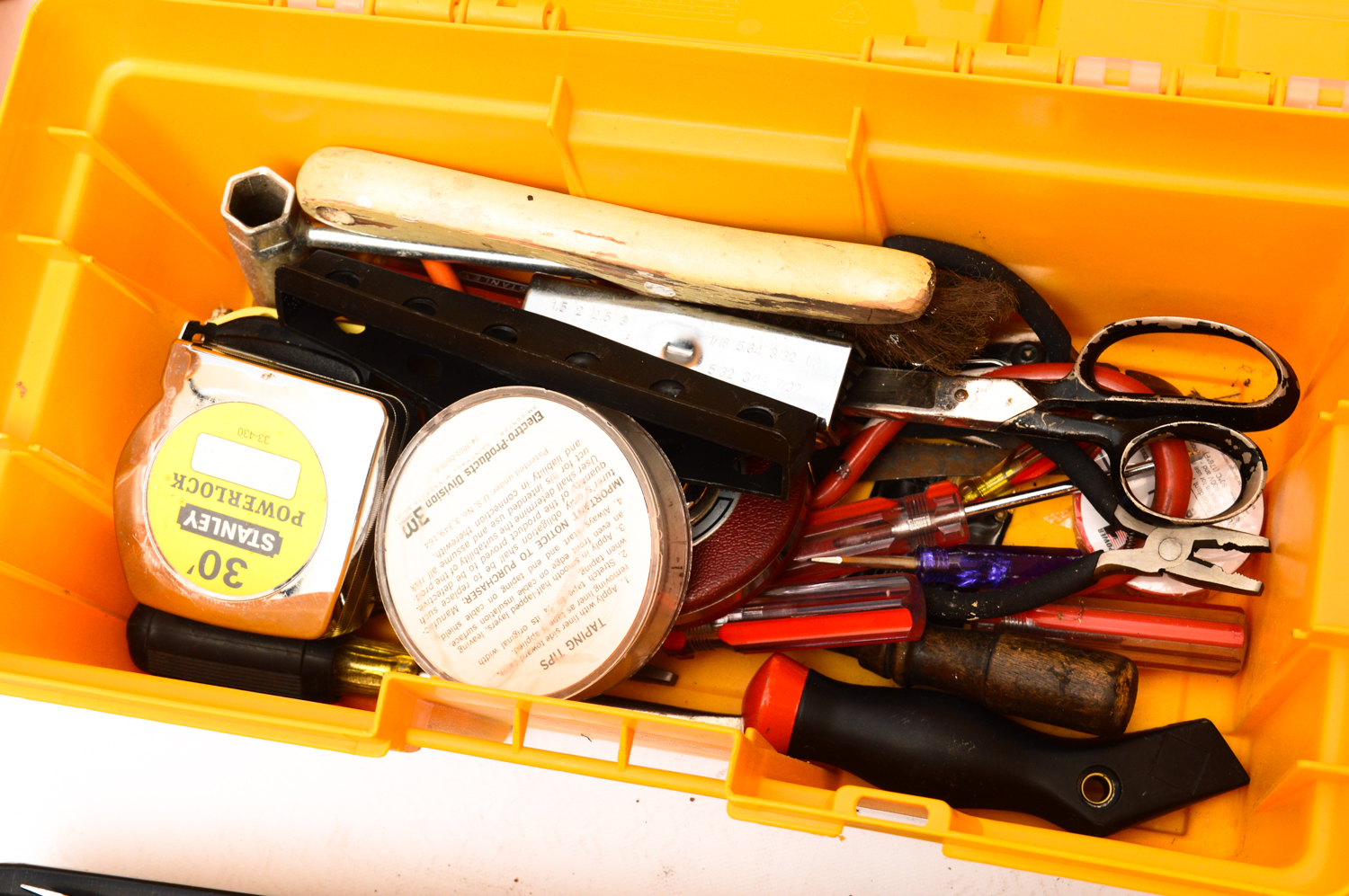 Laser Level, Label Maker, Dirt Devil, Work Light and Tools and Tool Boxes