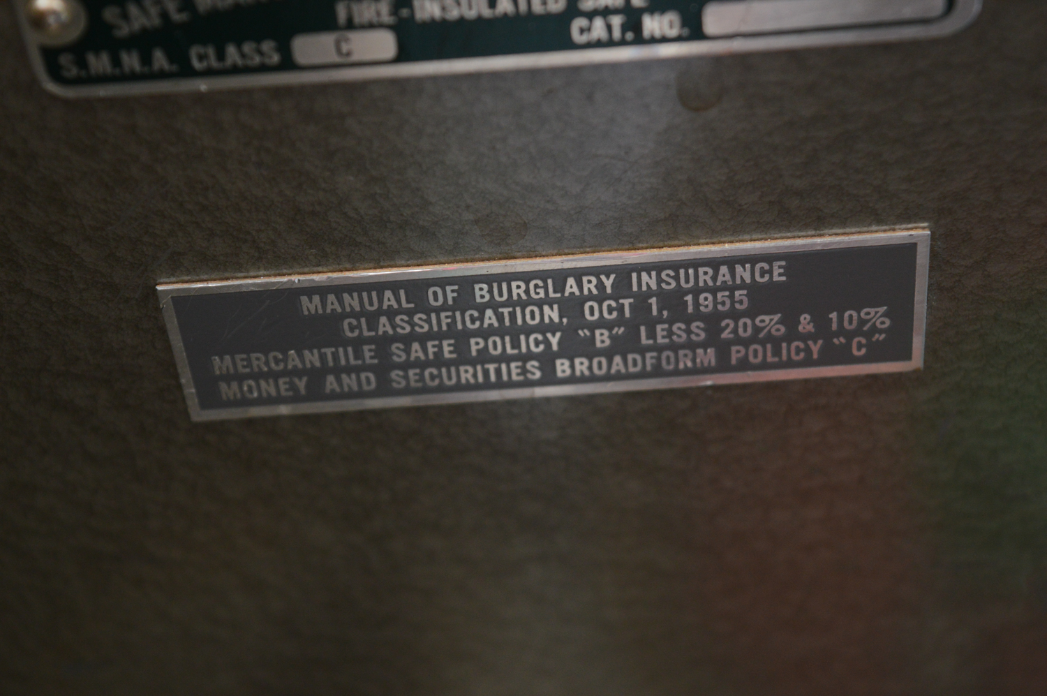 Vintage Fire Insulated Combination Safe by Protectall