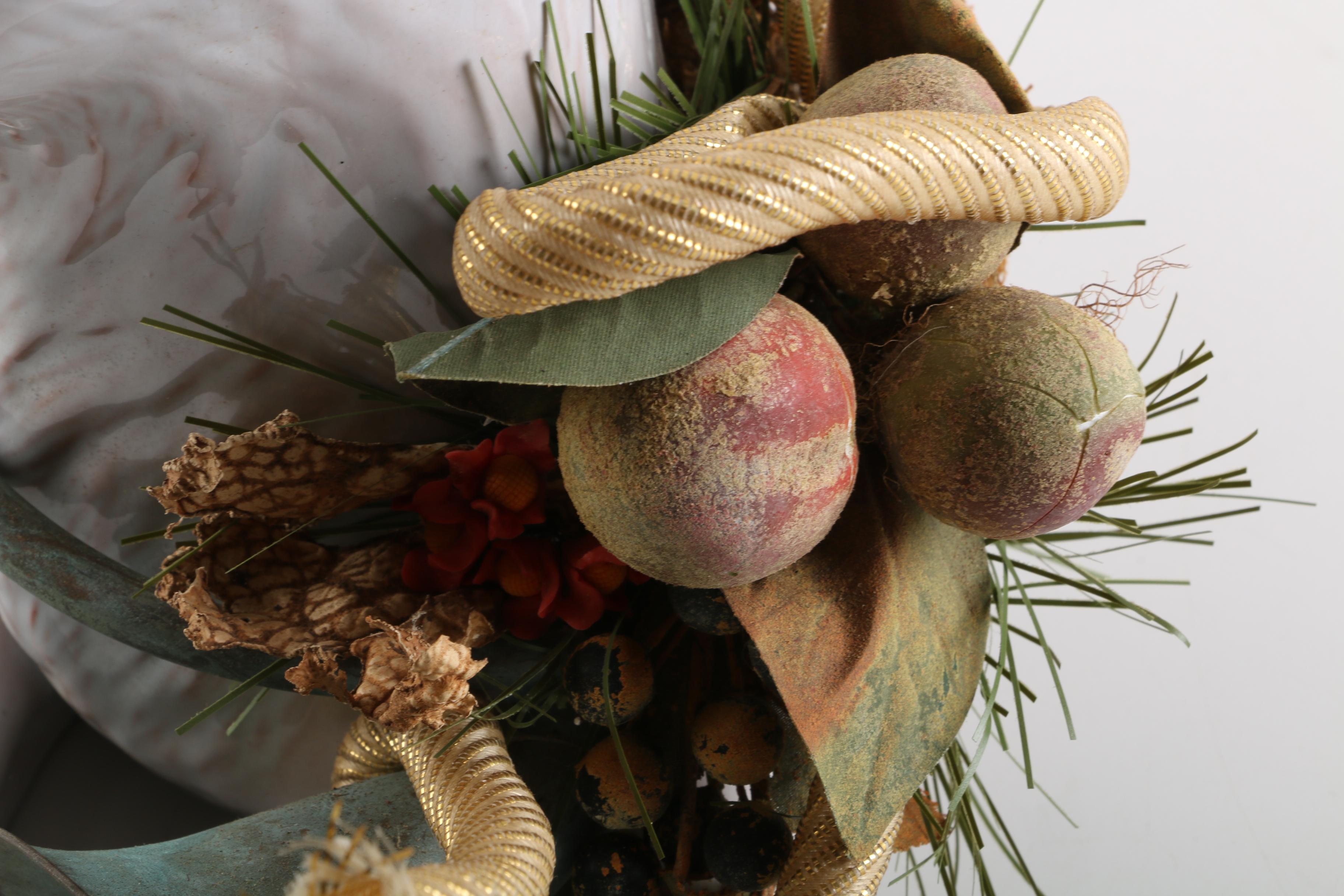 Terracotta Holiday Stag Figurine