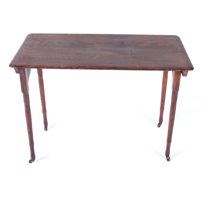 Antique Oak Folding Table