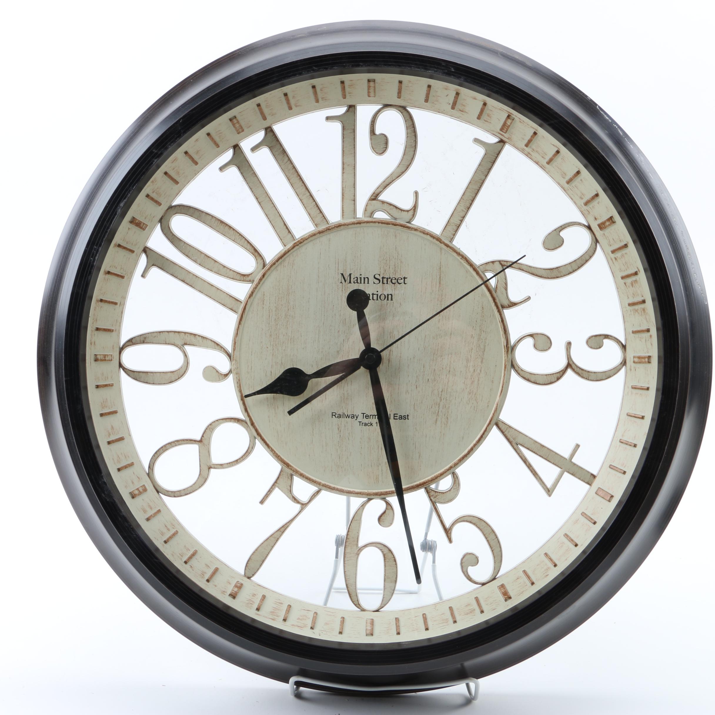 Main Street Station Wall Clock