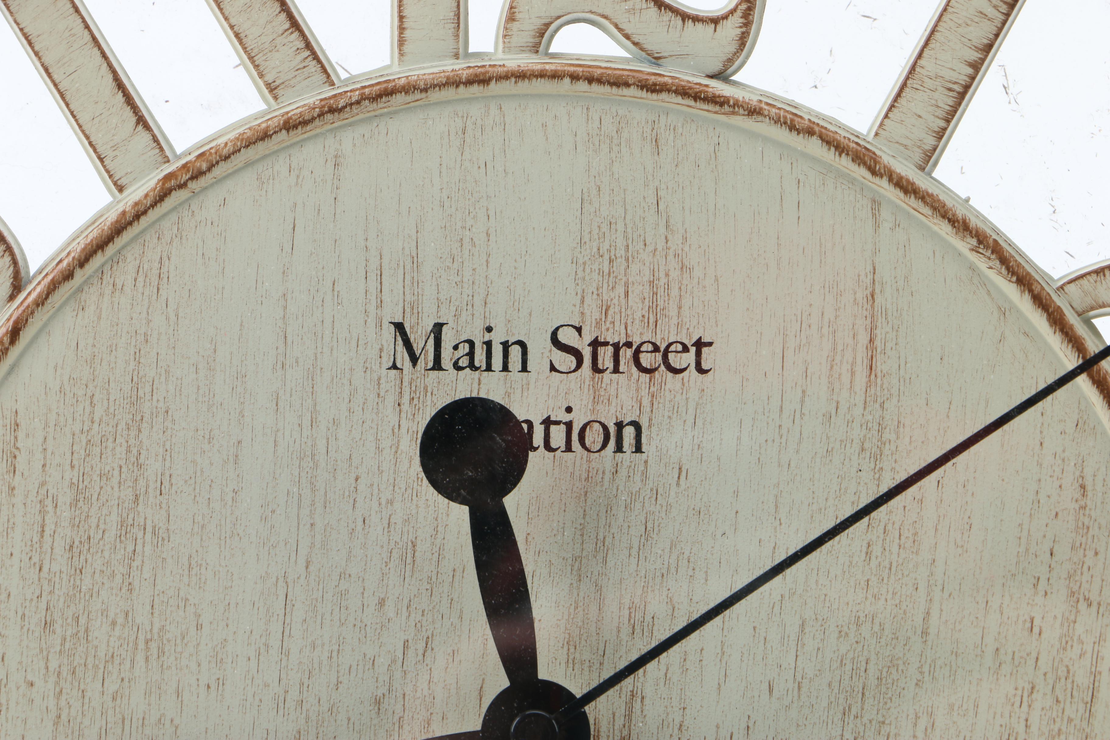 Main Street Station Wall Clock