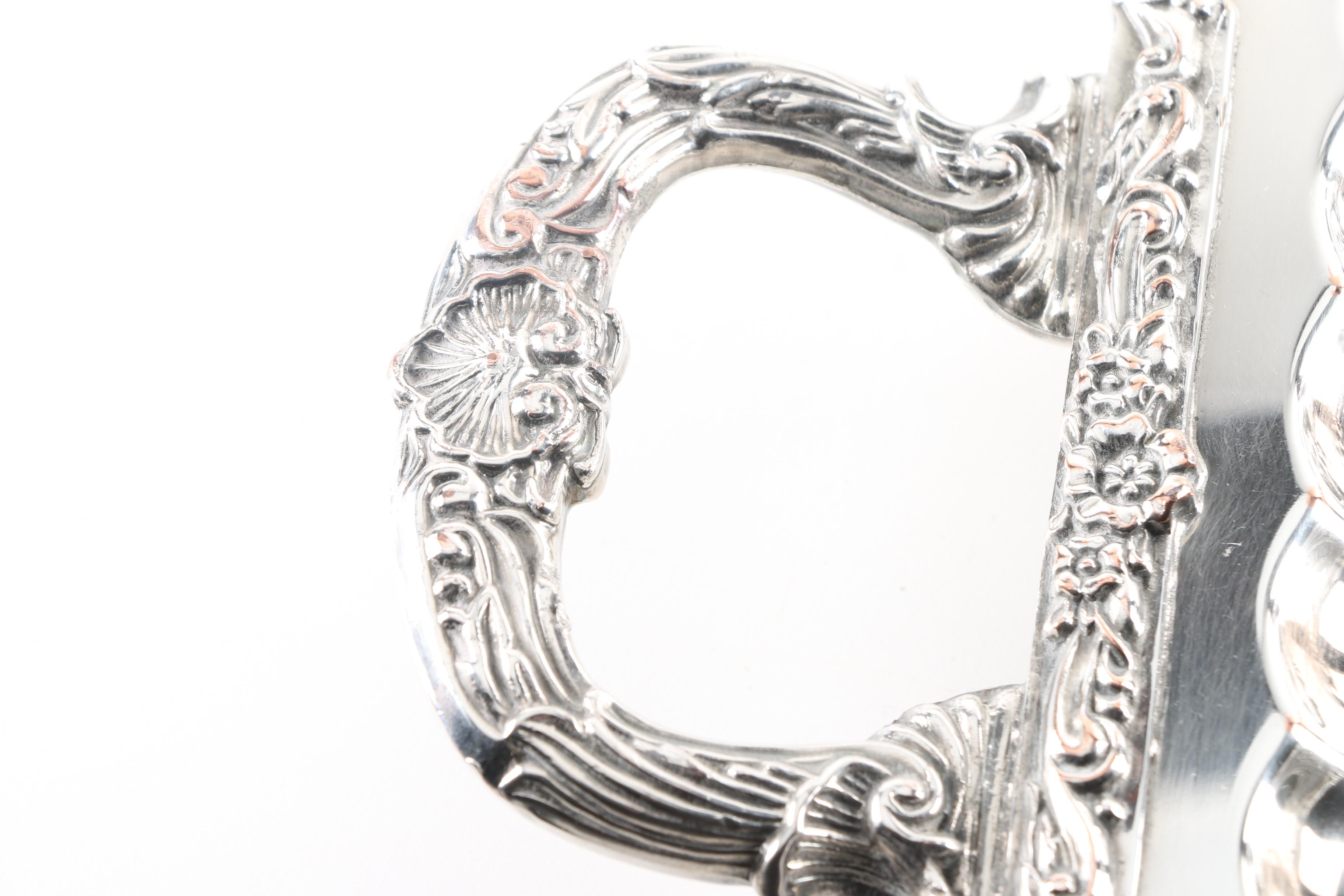 Wm. A. Rogers Silver Plate Tray and Other Silver Plate Trays