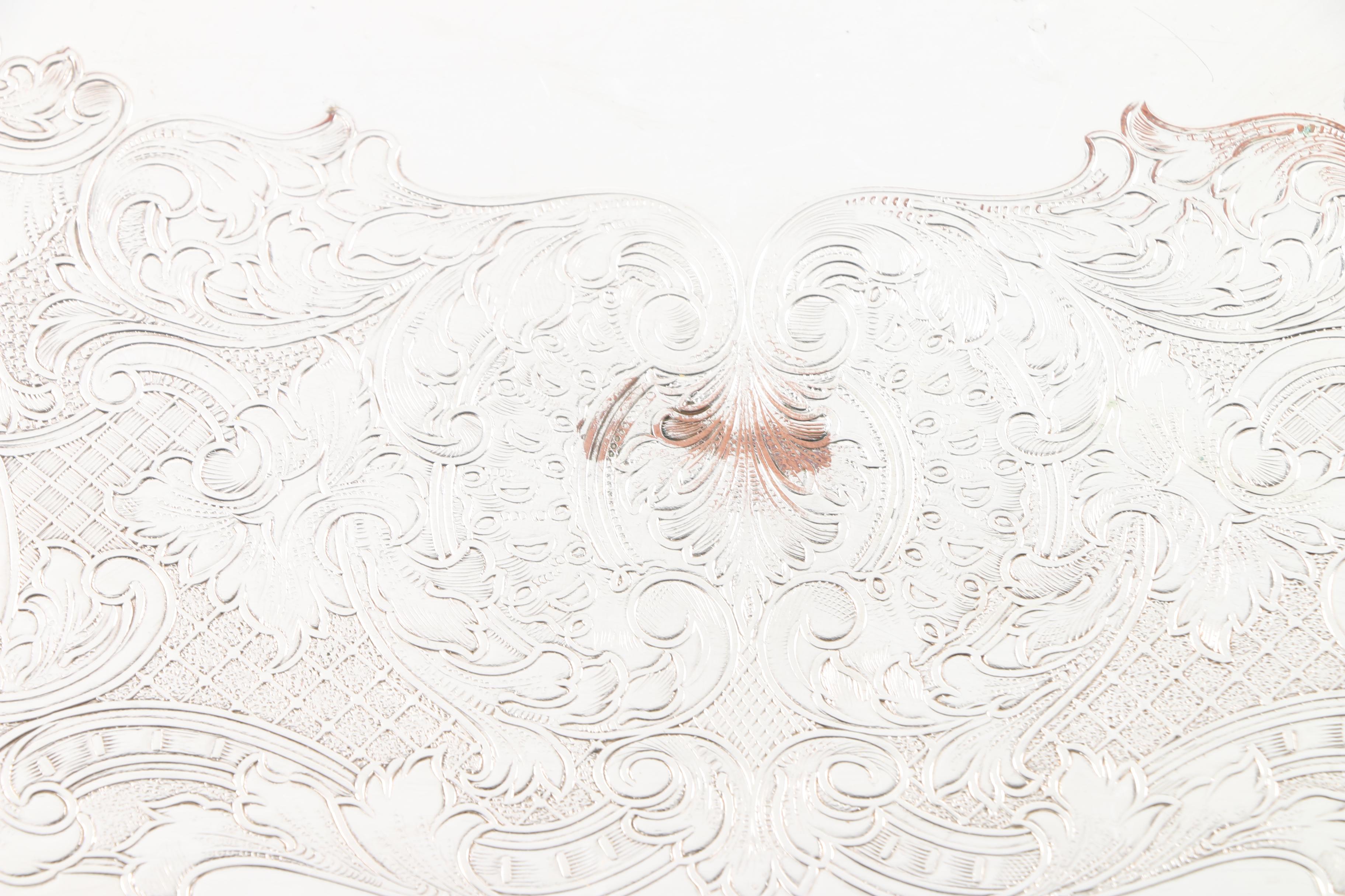 Wm. A. Rogers Silver Plate Tray and Other Silver Plate Trays