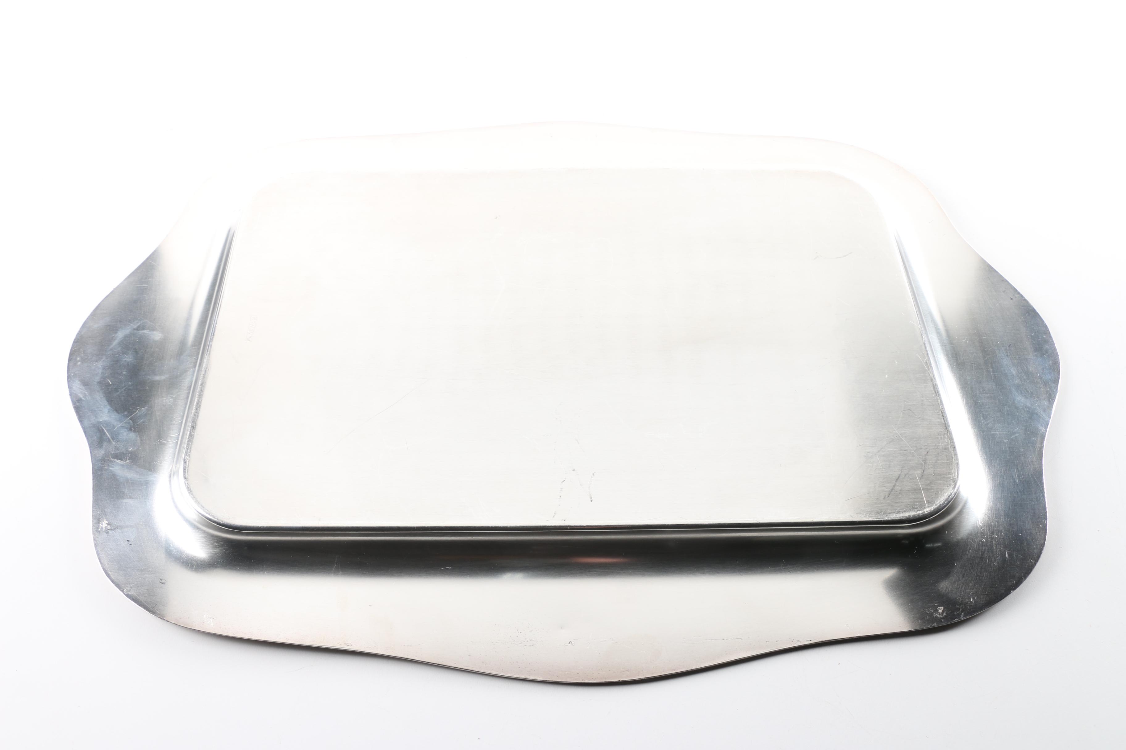 Wm. A. Rogers Silver Plate Tray and Other Silver Plate Trays