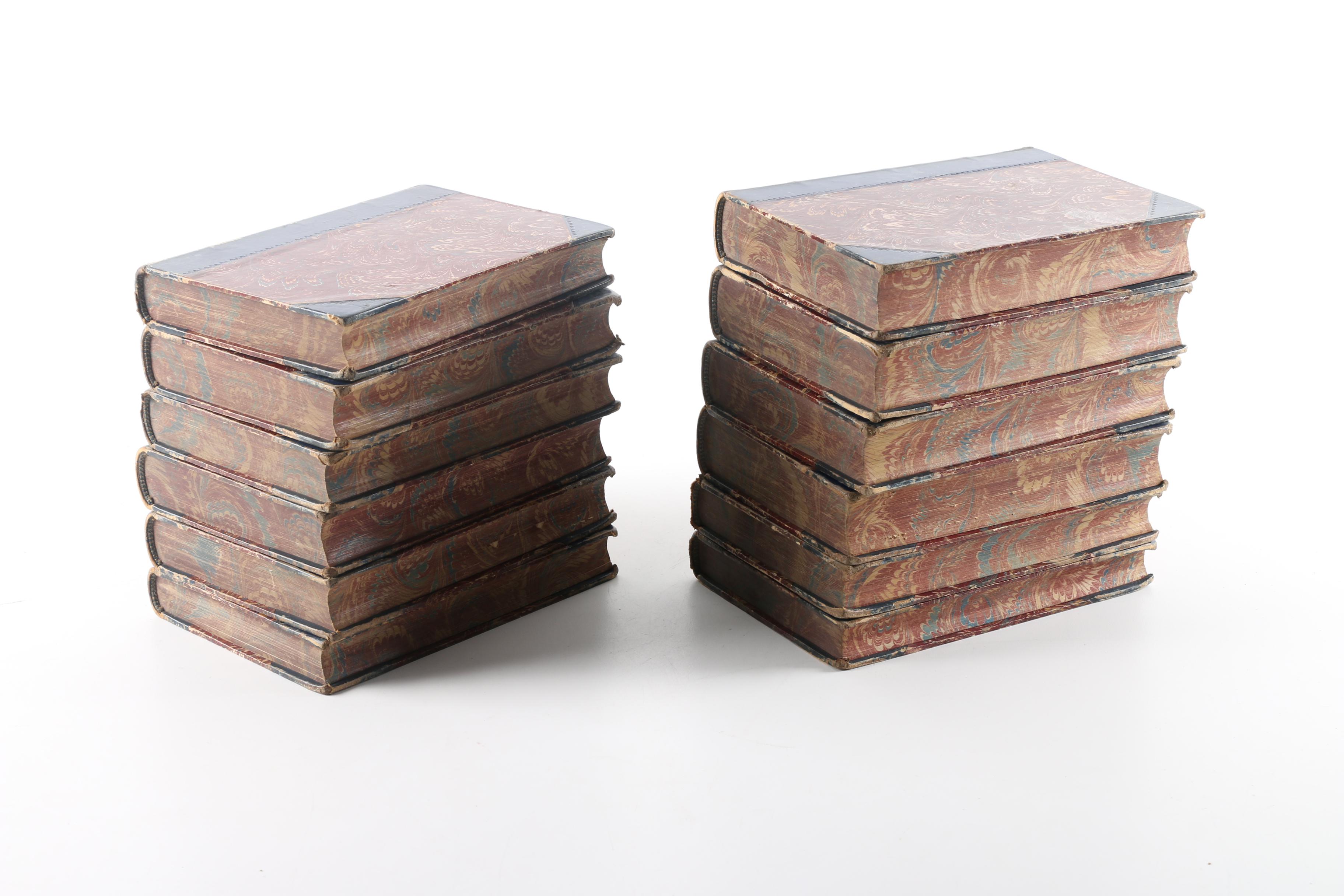 Antique Twelve-Volume Set of Novels by Lord Lytton