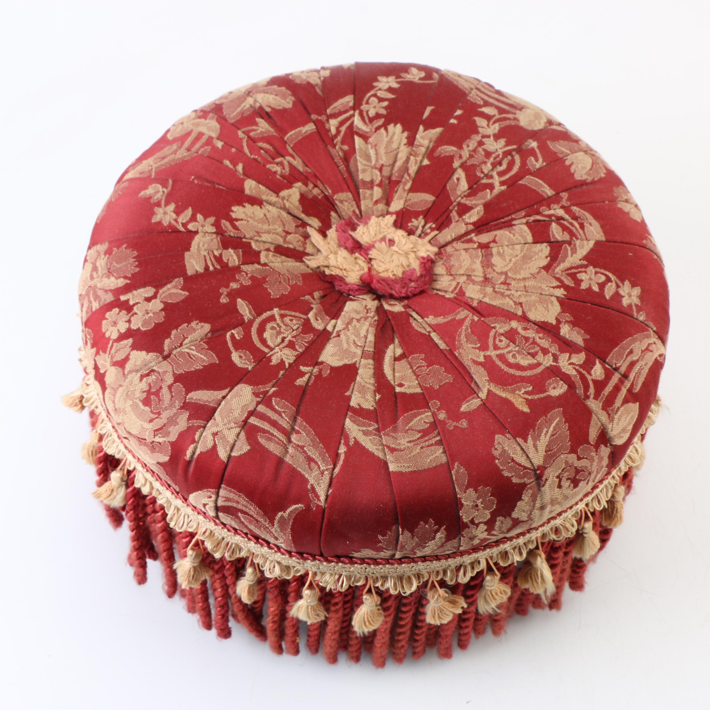 Two Magazine Racks, a Picture Frame, and an Ottoman