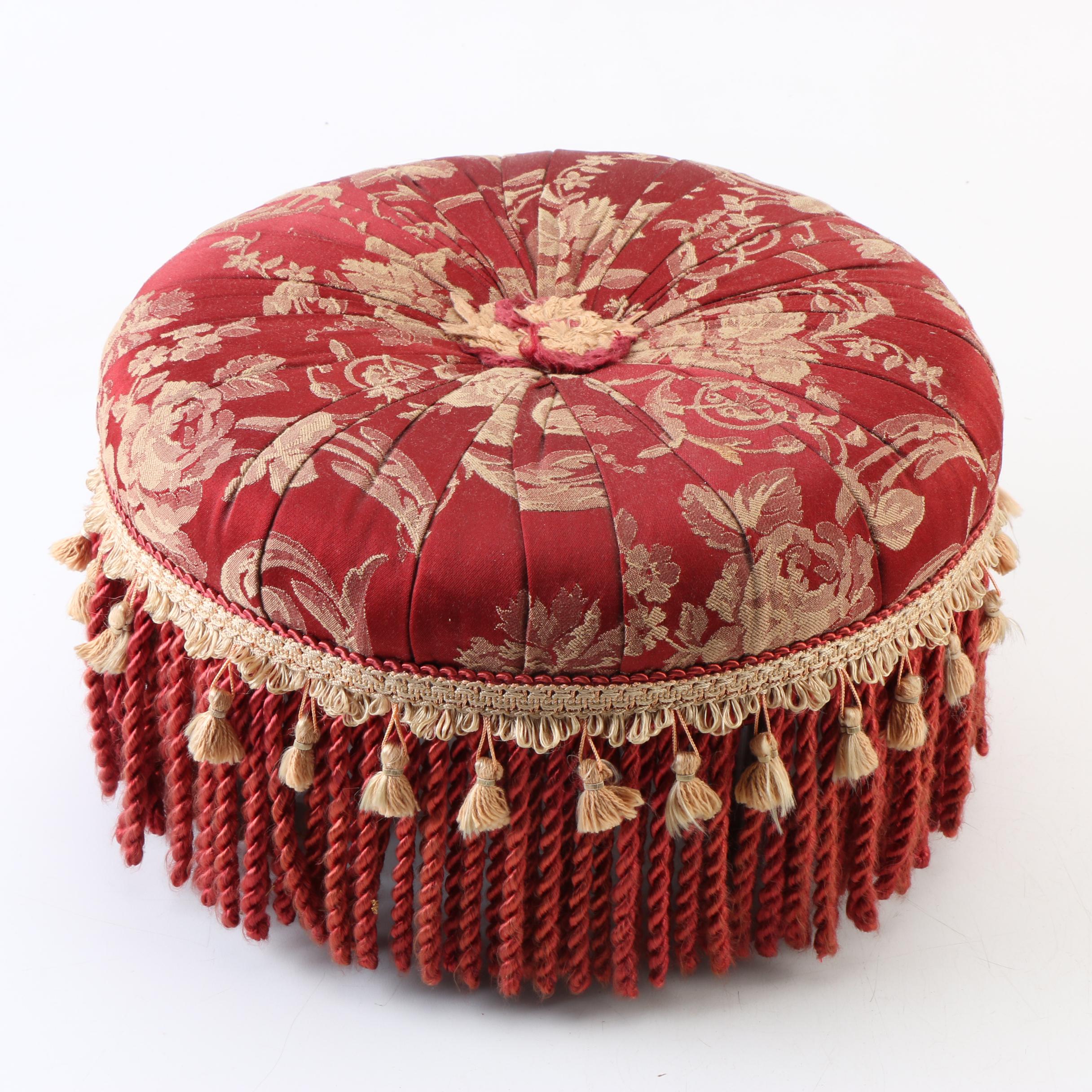 Two Magazine Racks, a Picture Frame, and an Ottoman