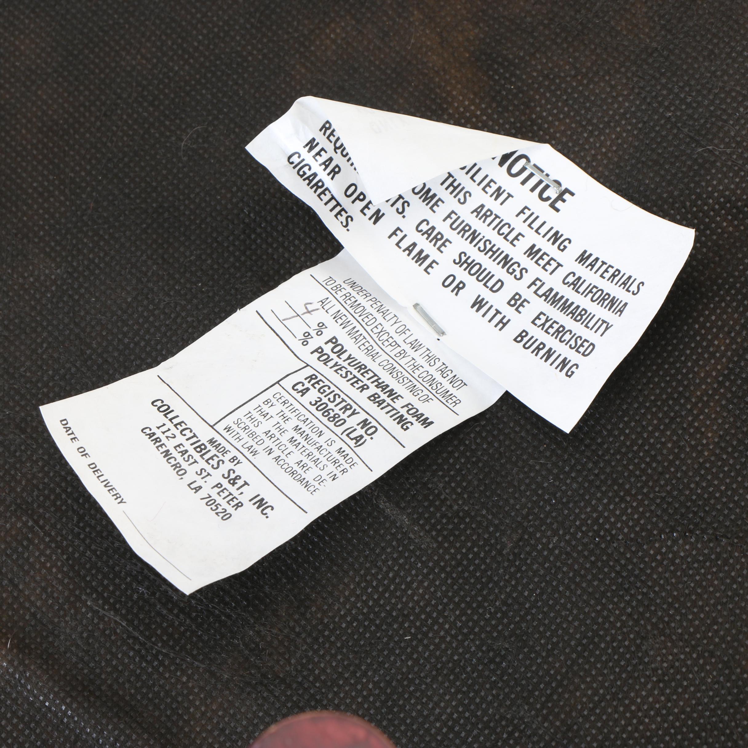 Two Magazine Racks, a Picture Frame, and an Ottoman