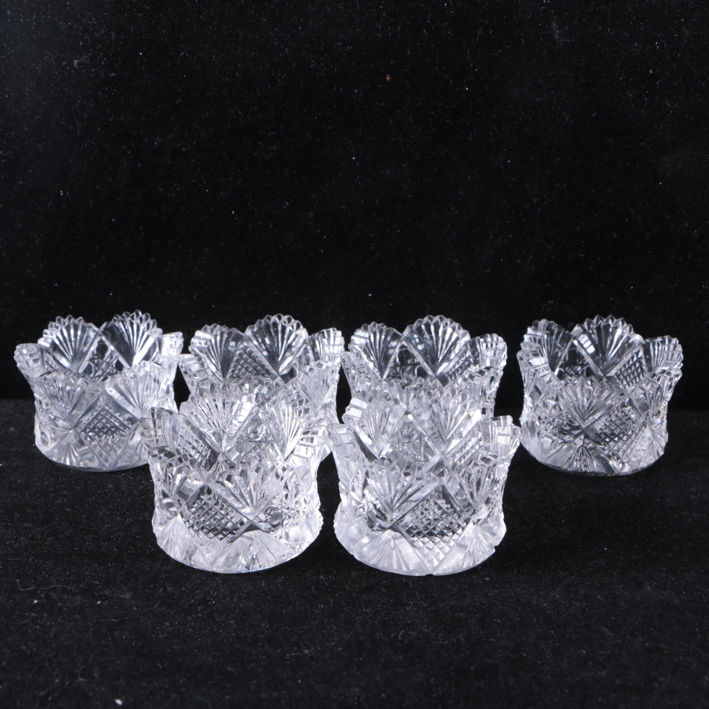 American Brilliant Cut Salt Cellars