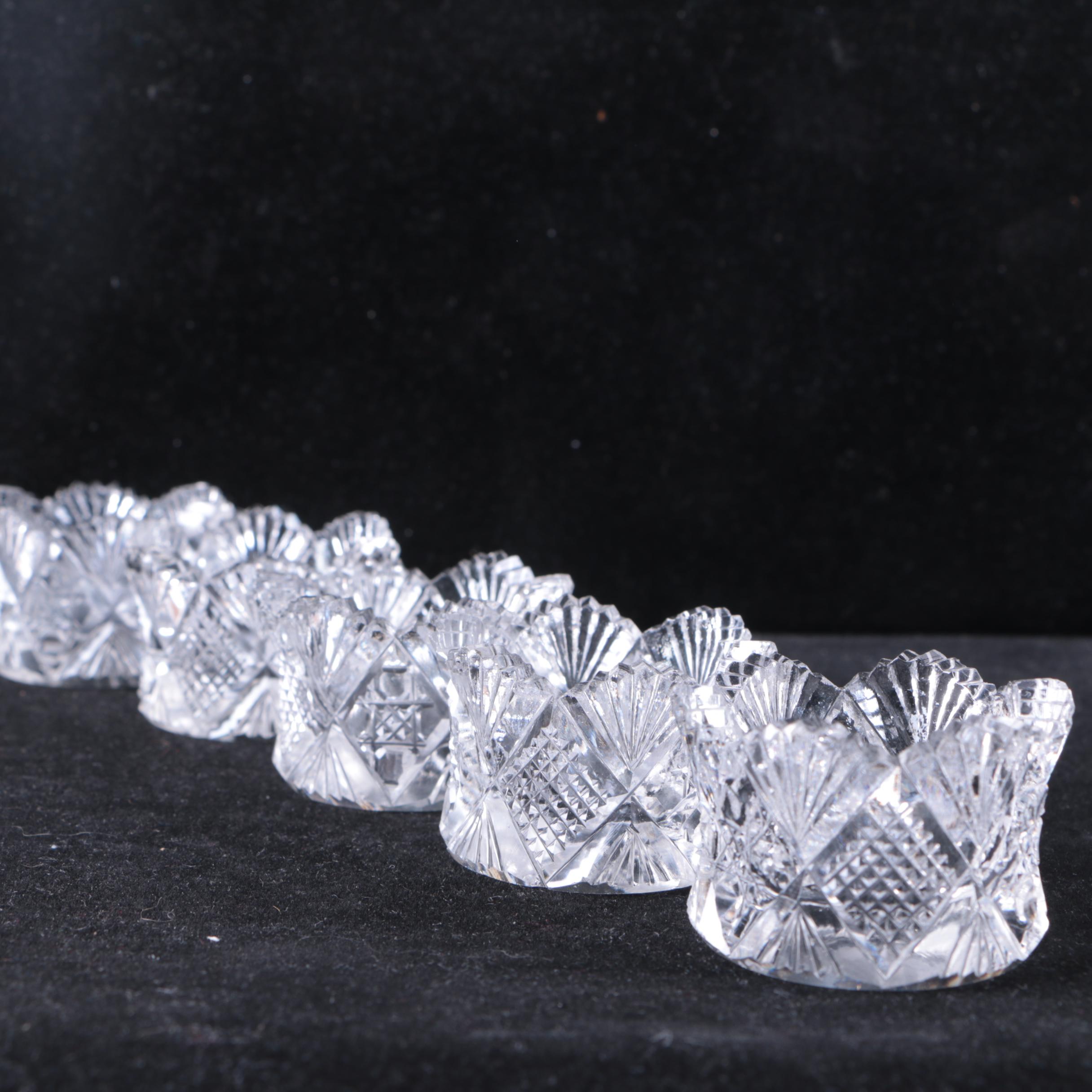 American Brilliant Cut Salt Cellars