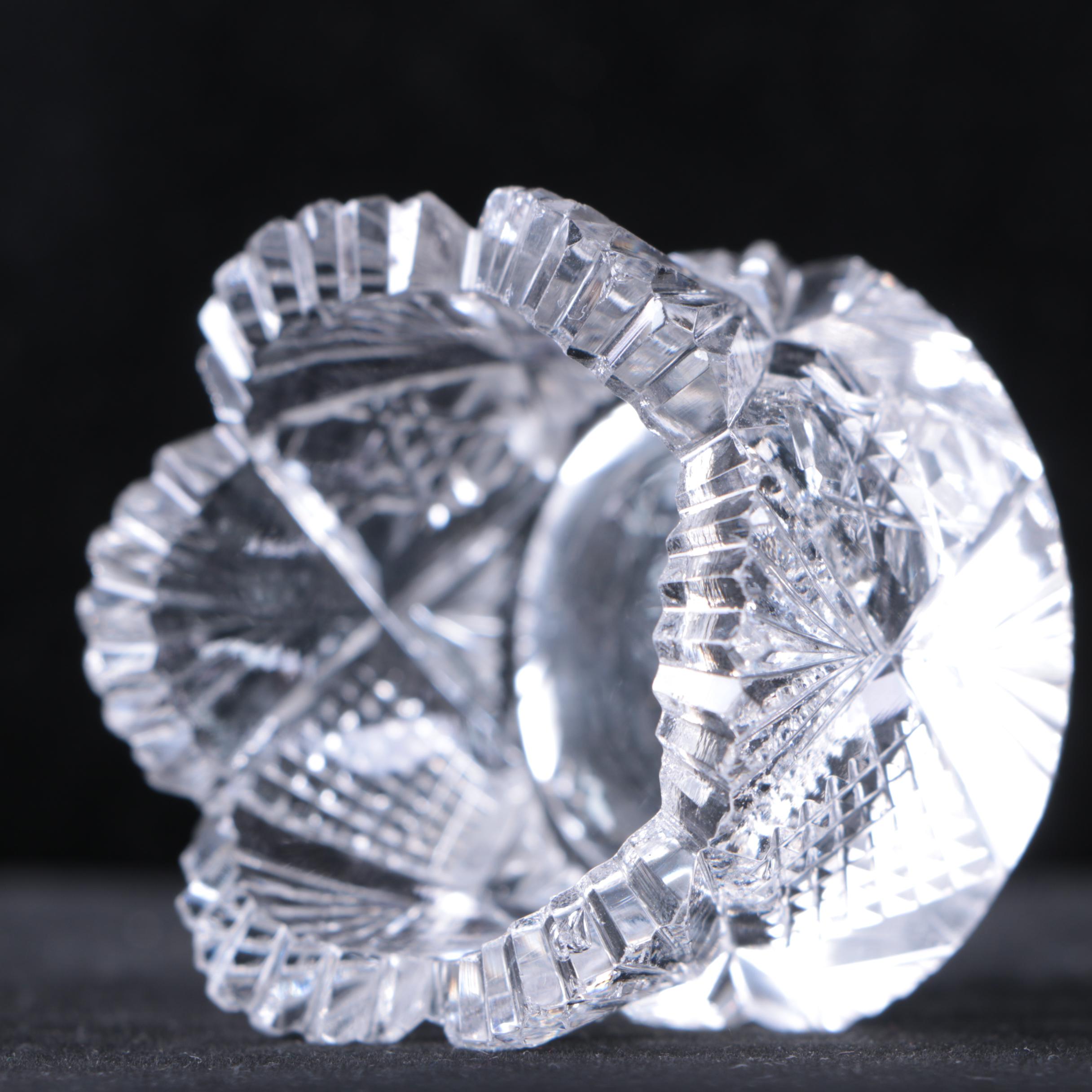 American Brilliant Cut Salt Cellars