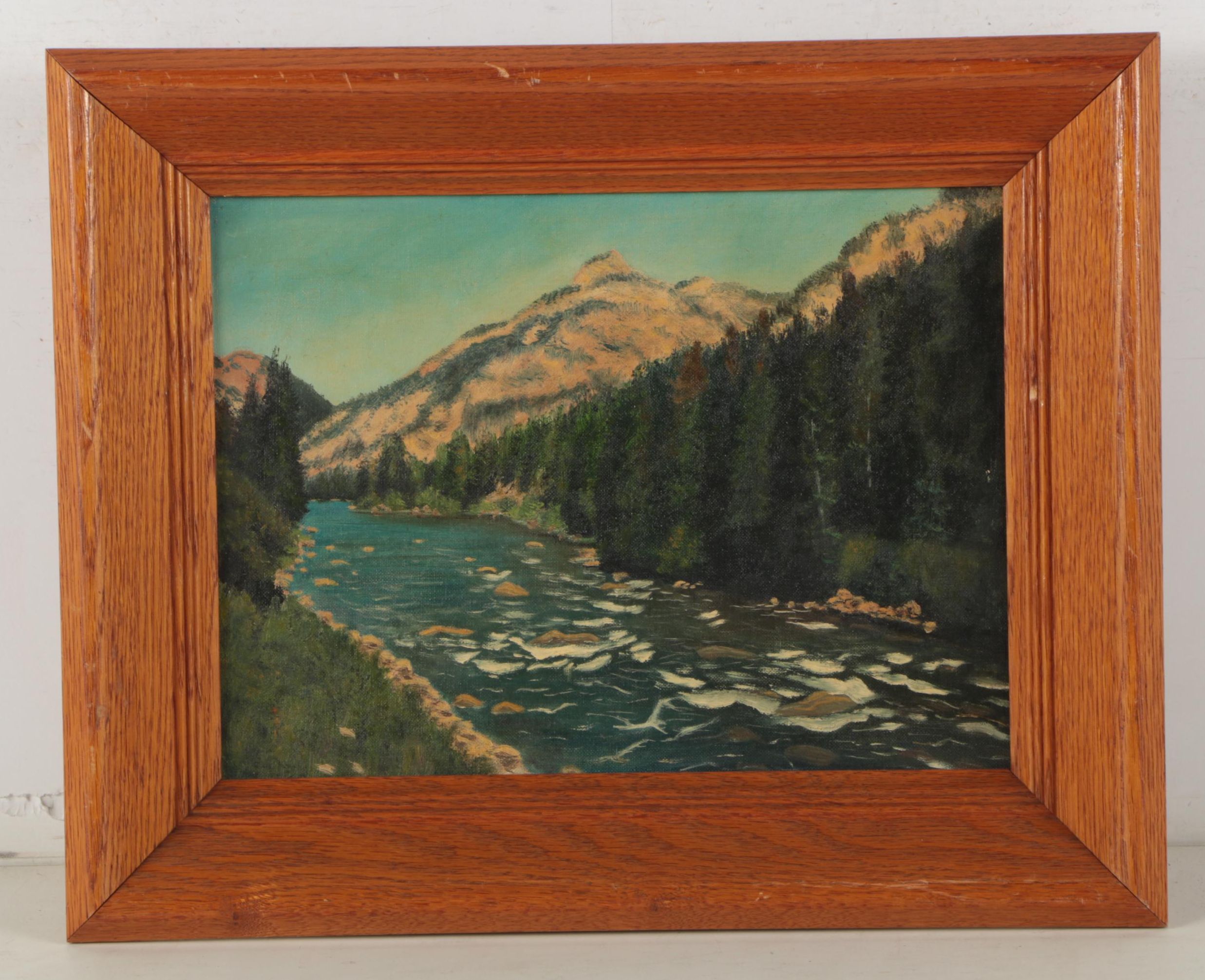 Two 1957 Stanhope Oil Landscape Paintings