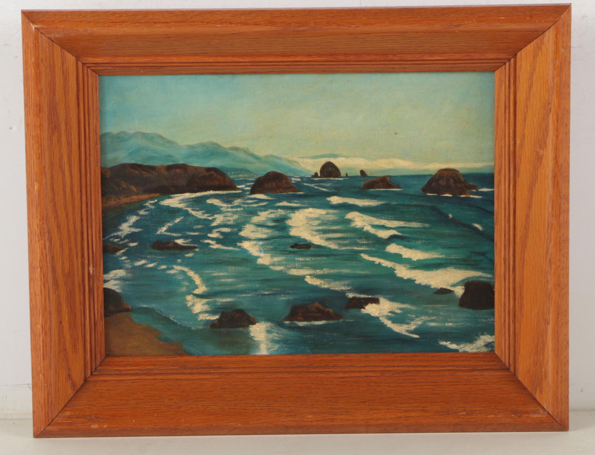 Two 1957 Stanhope Oil Landscape Paintings