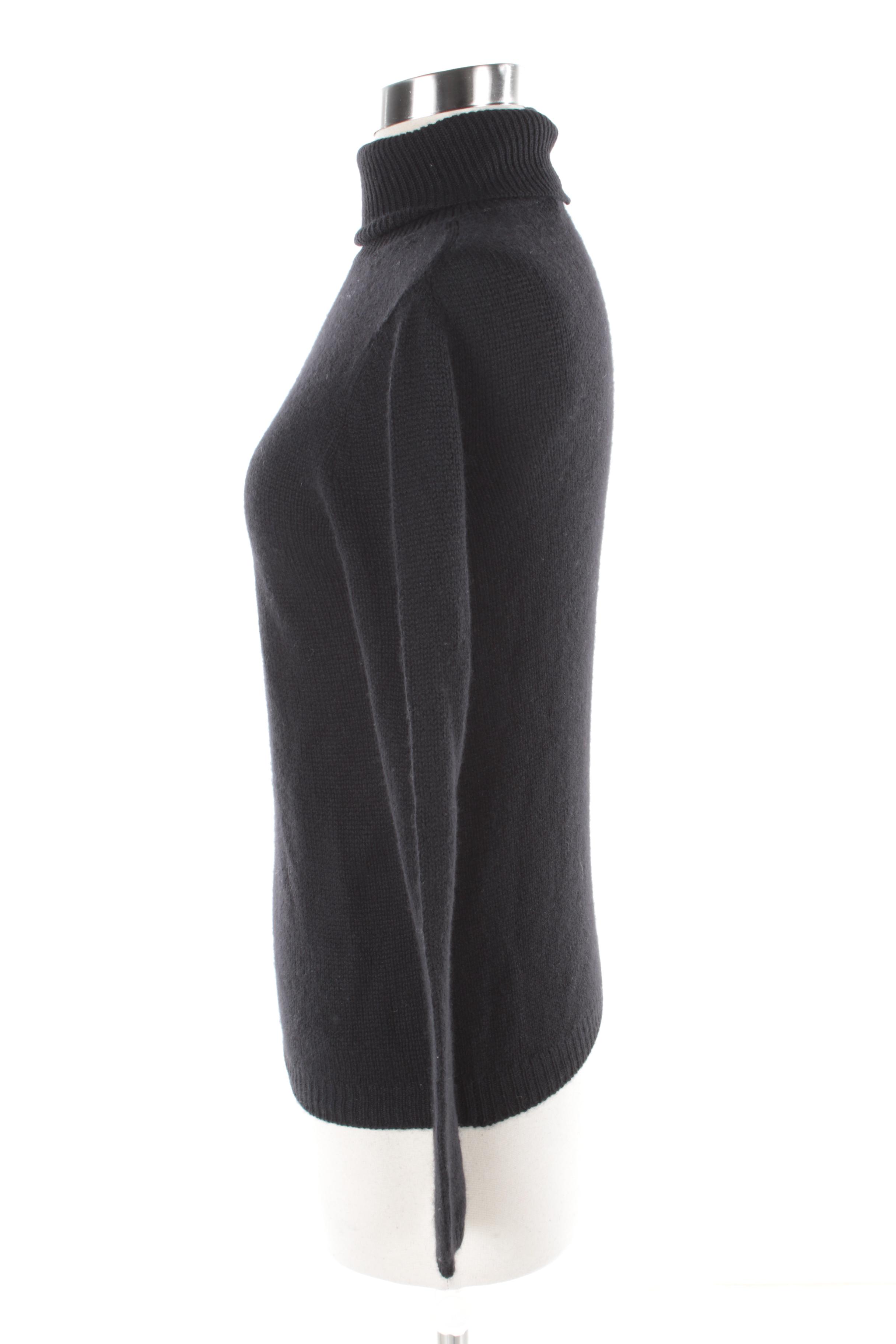 Women's Prada Black Cashmere Turtleneck Sweater